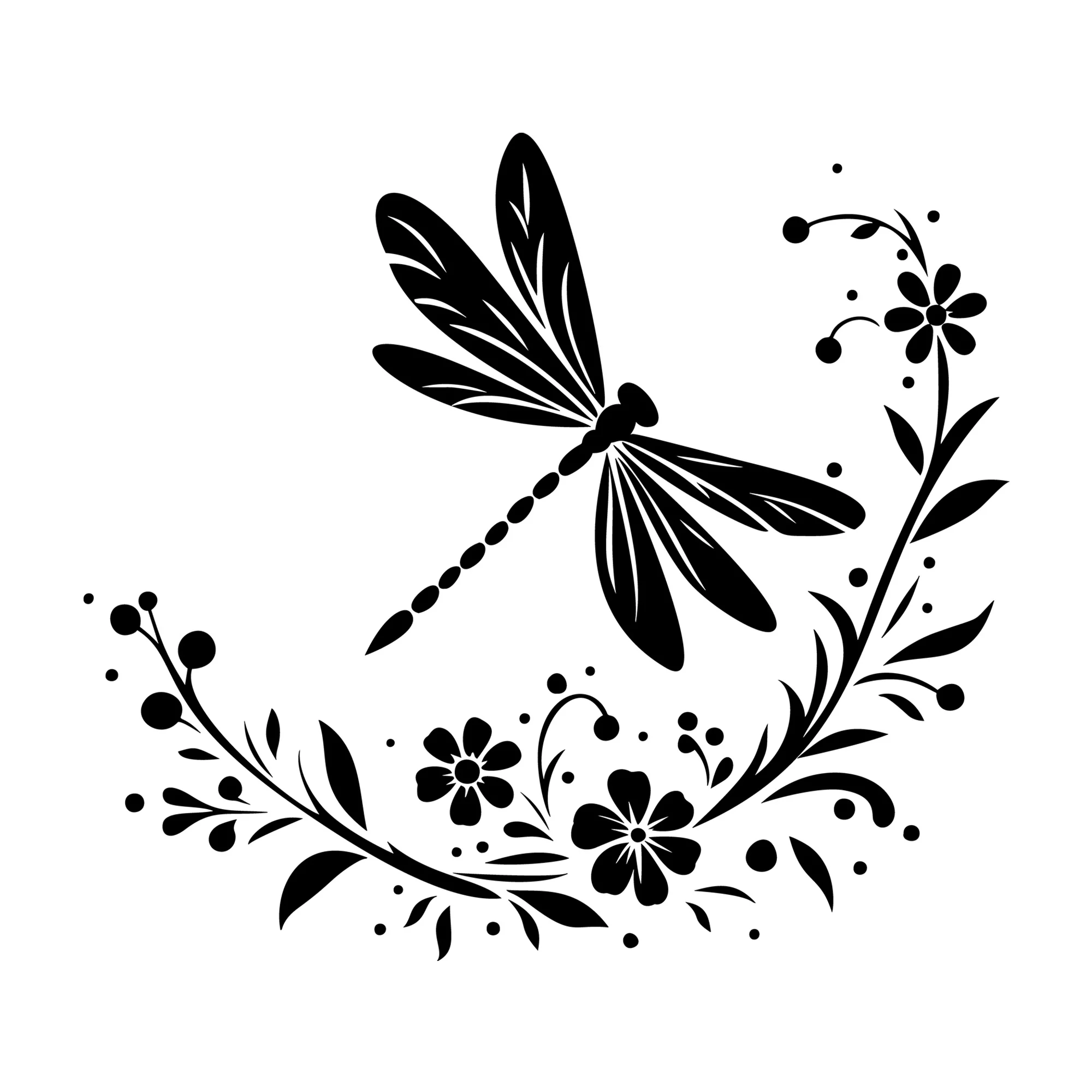 Dragonfly Silhouette SVG