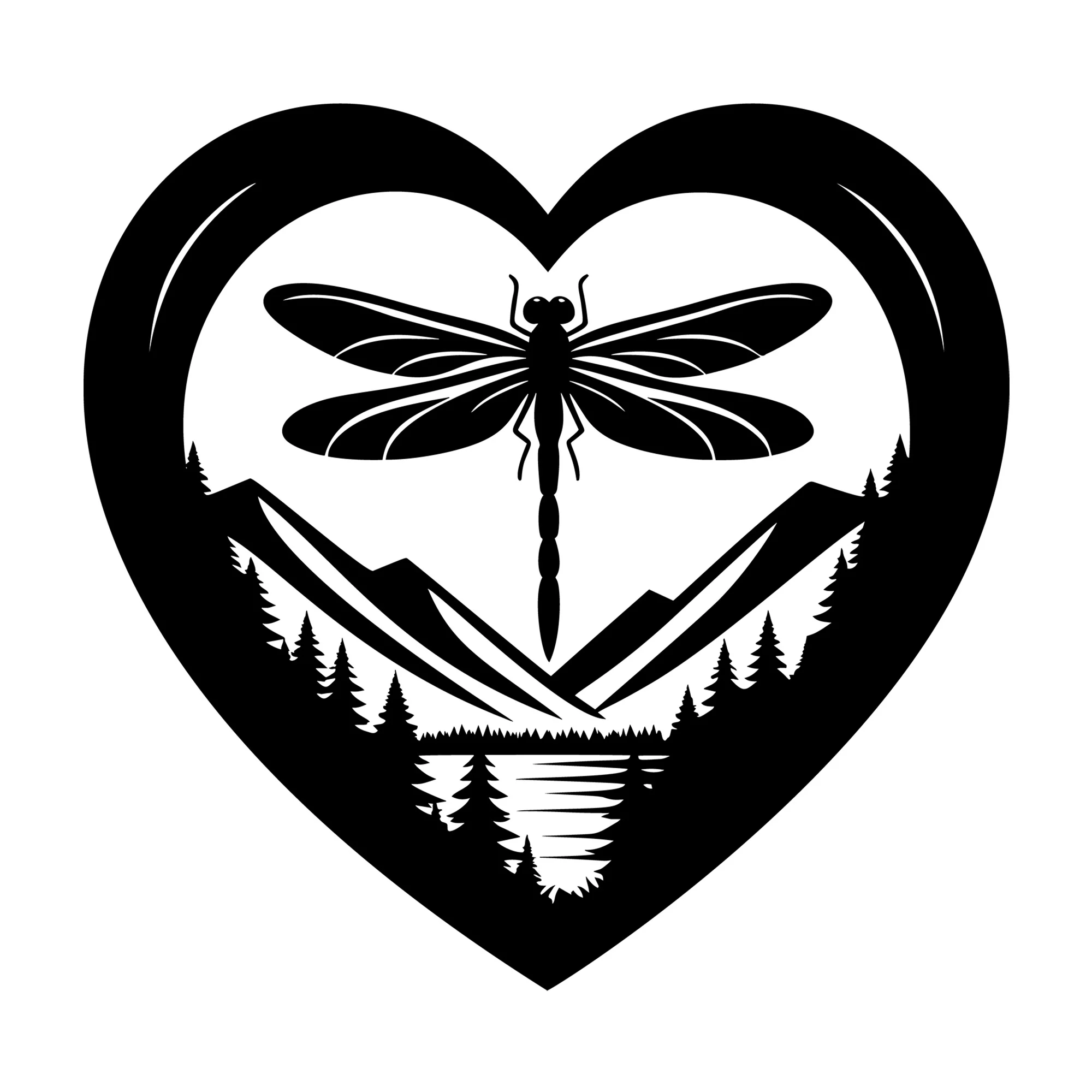 Dragonfly Silhouette SVG