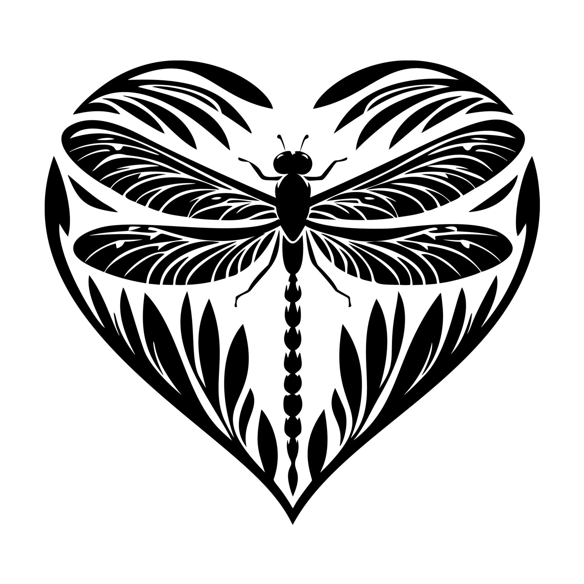 Dragonfly Silhouette SVG