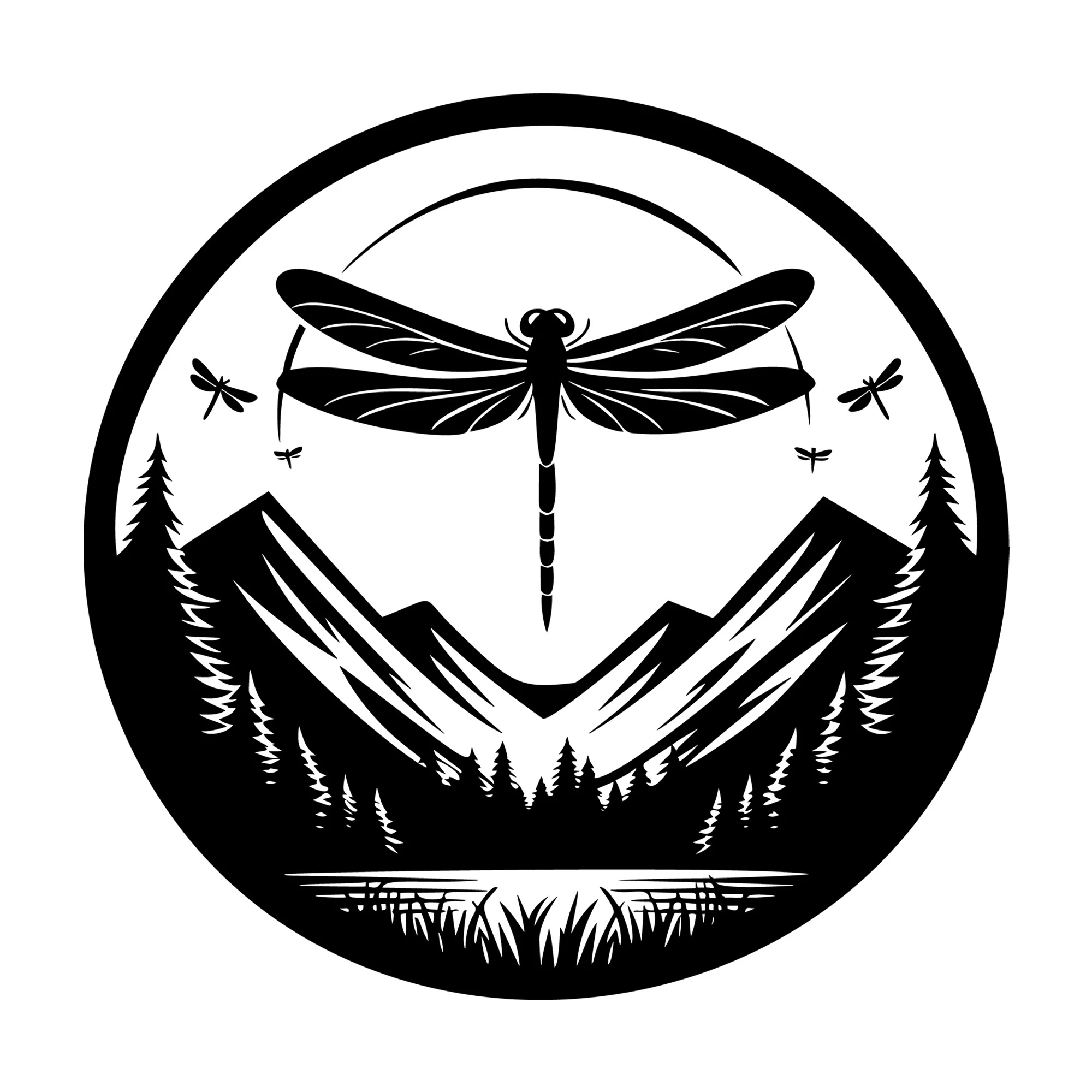 Dragonfly Silhouette SVG