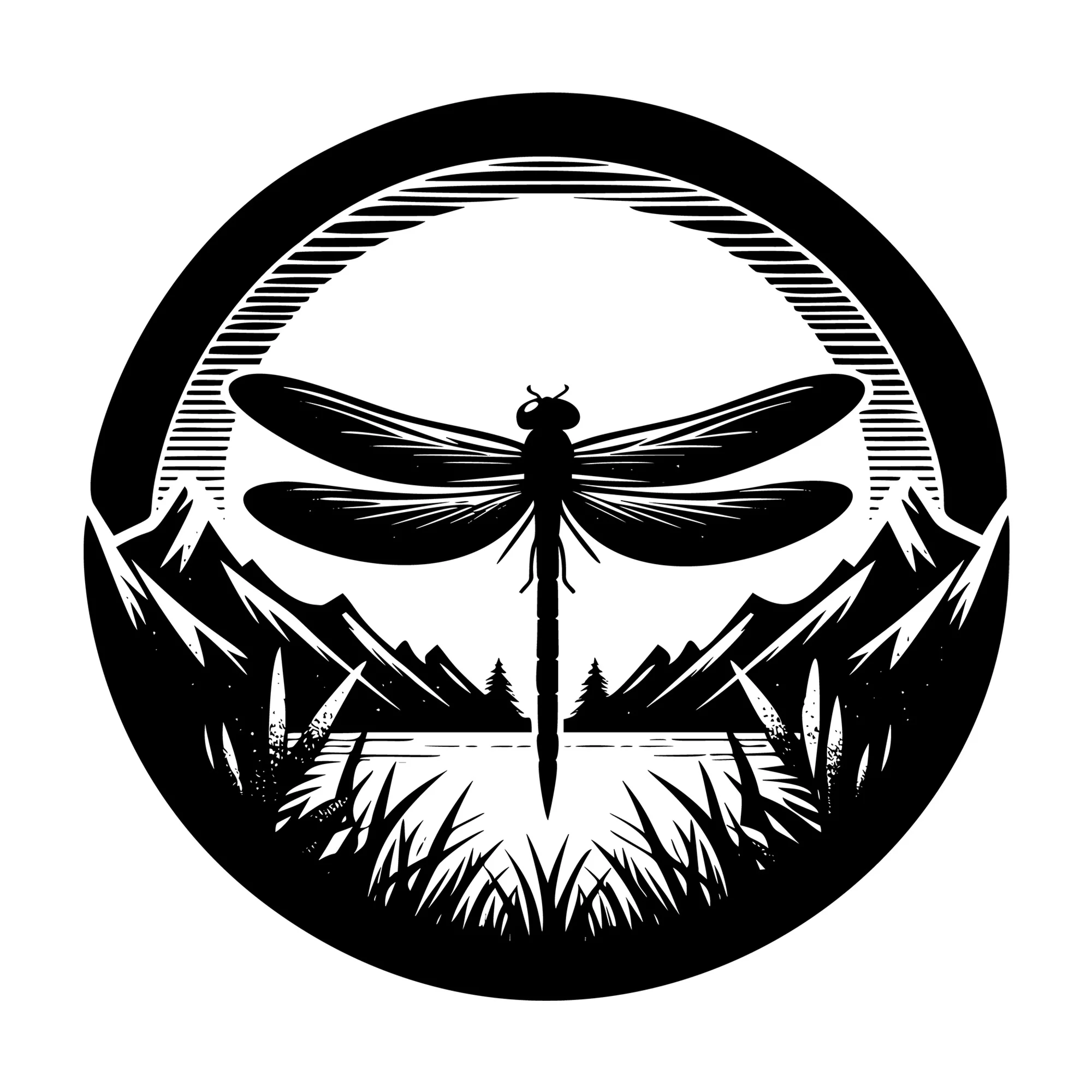 Dragonfly Silhouette SVG