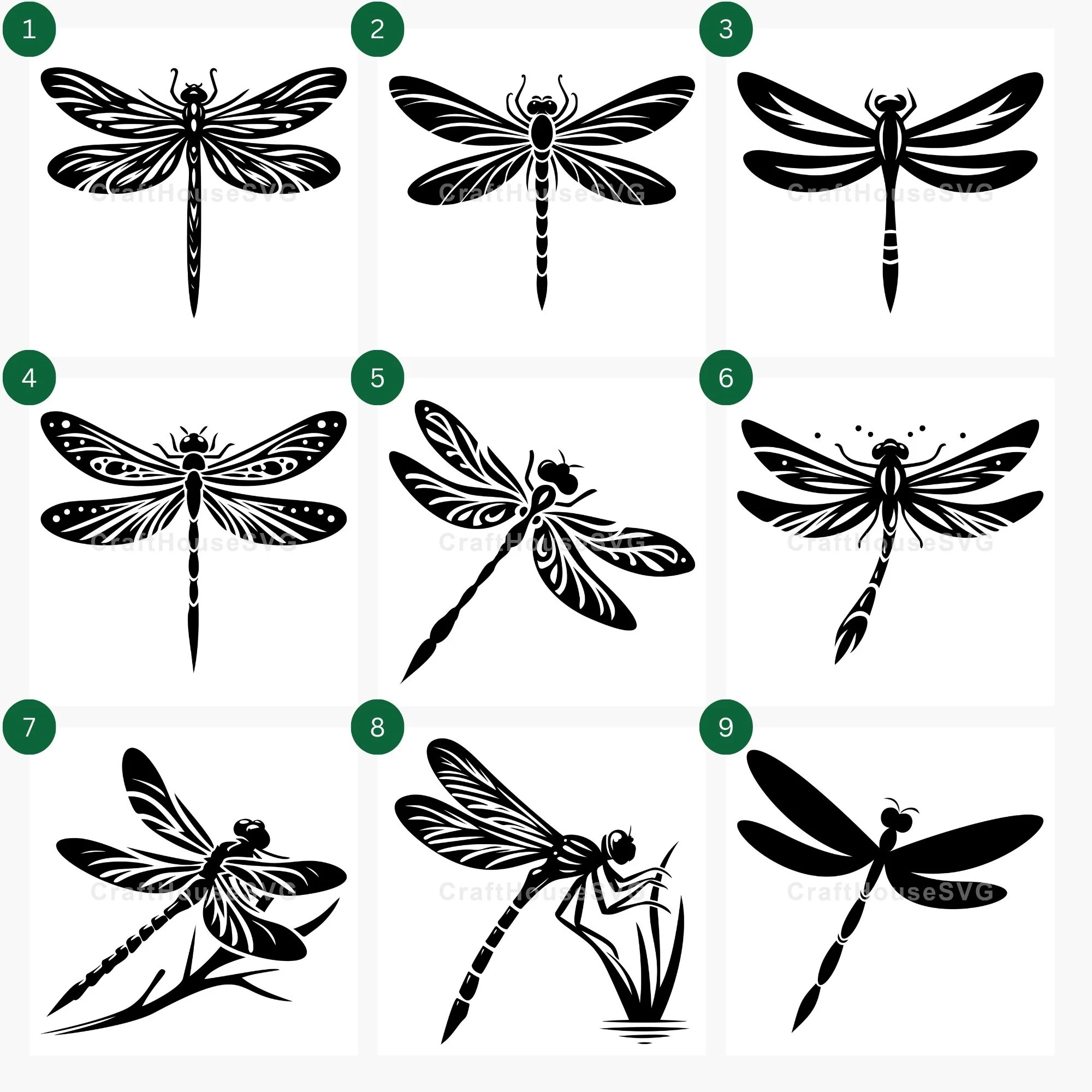Dragonfly SVG Bundle - Image 2