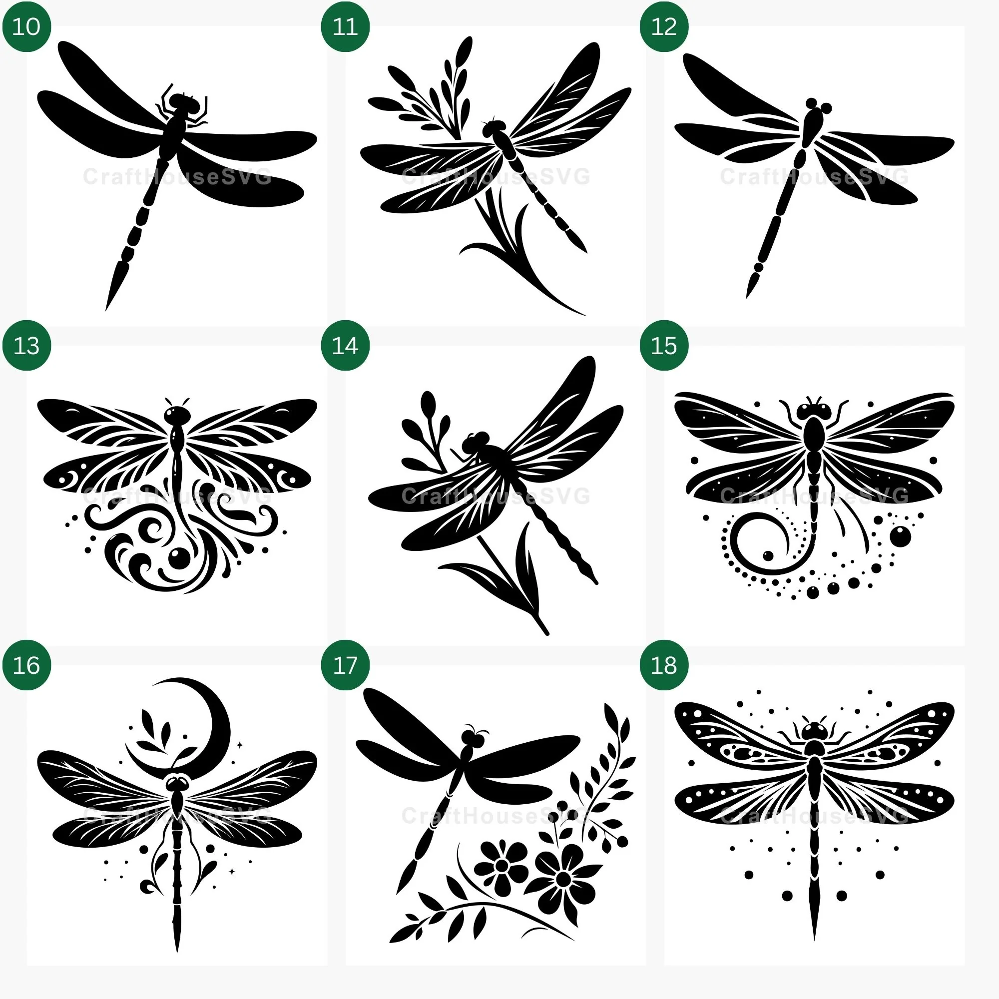 Dragonfly SVG Bundle - Image 3