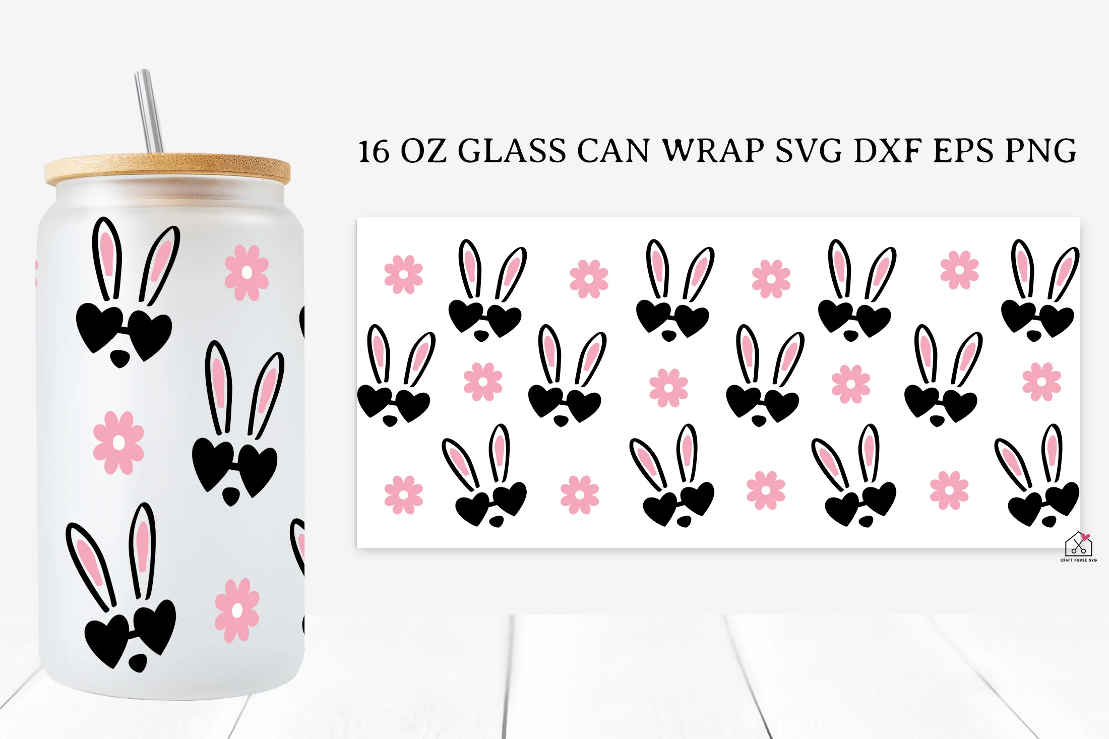 Easter 16 Oz Glass Can Wrap SVG Bundle - Image 6