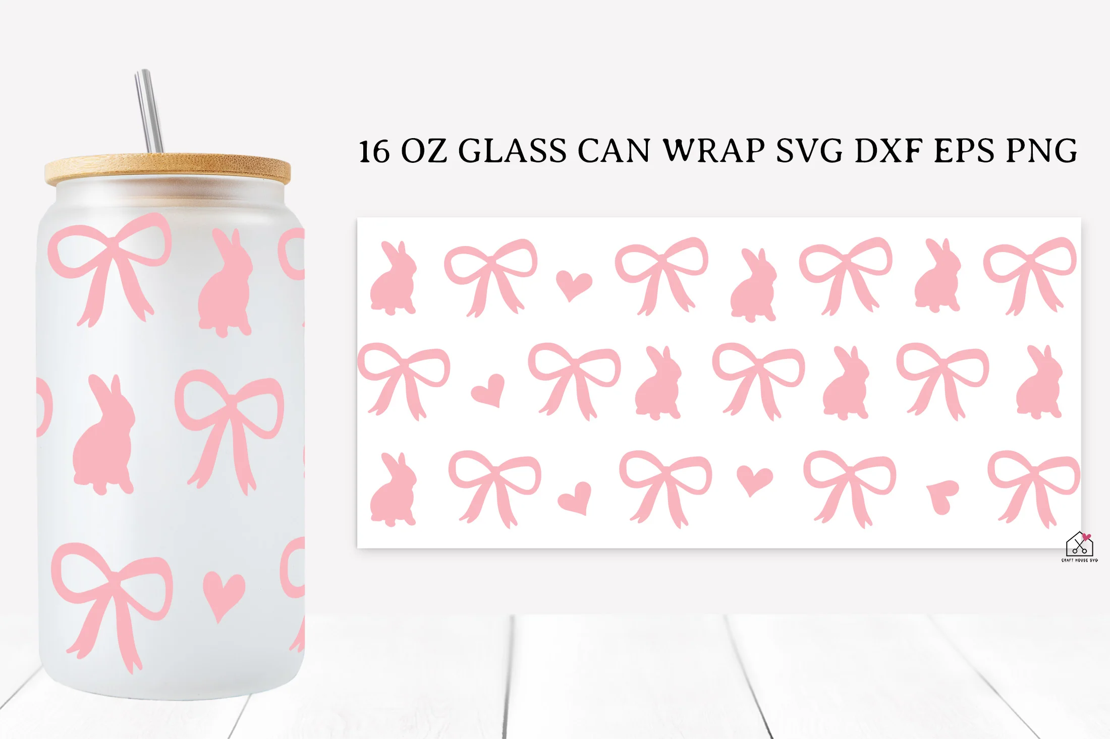 Easter 16 Oz Glass Can Wrap SVG Bundle - Image 7