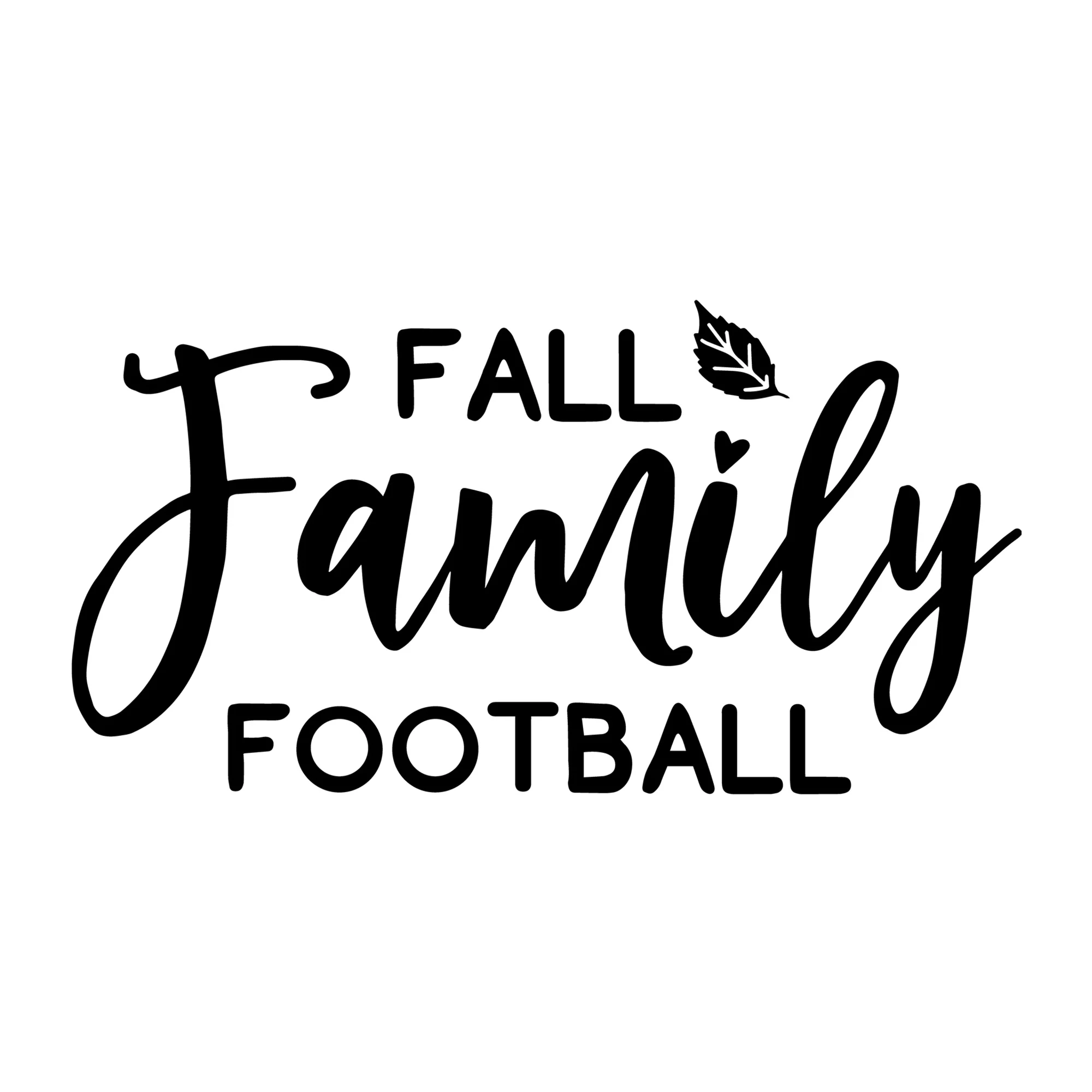 Fall family football SVG