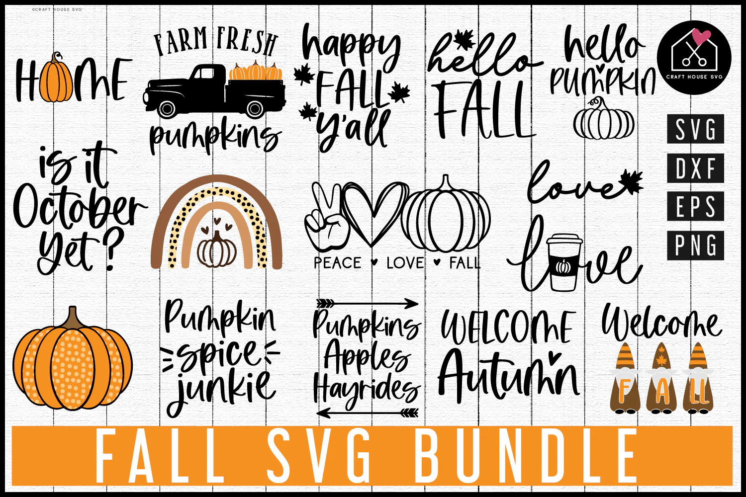 Fall SVG Bundle Autumn Cut Files - Image 2