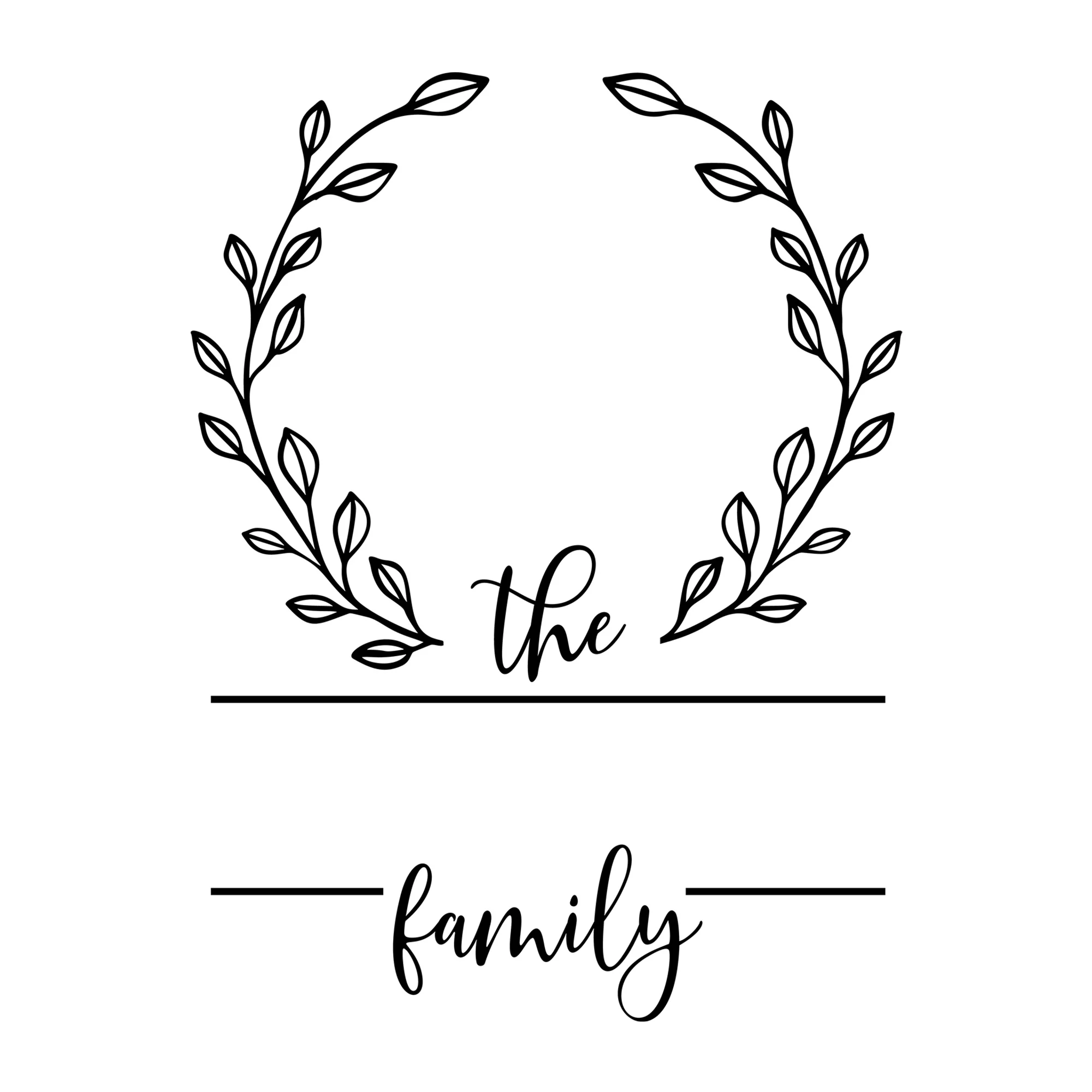 Family Monogram SVG