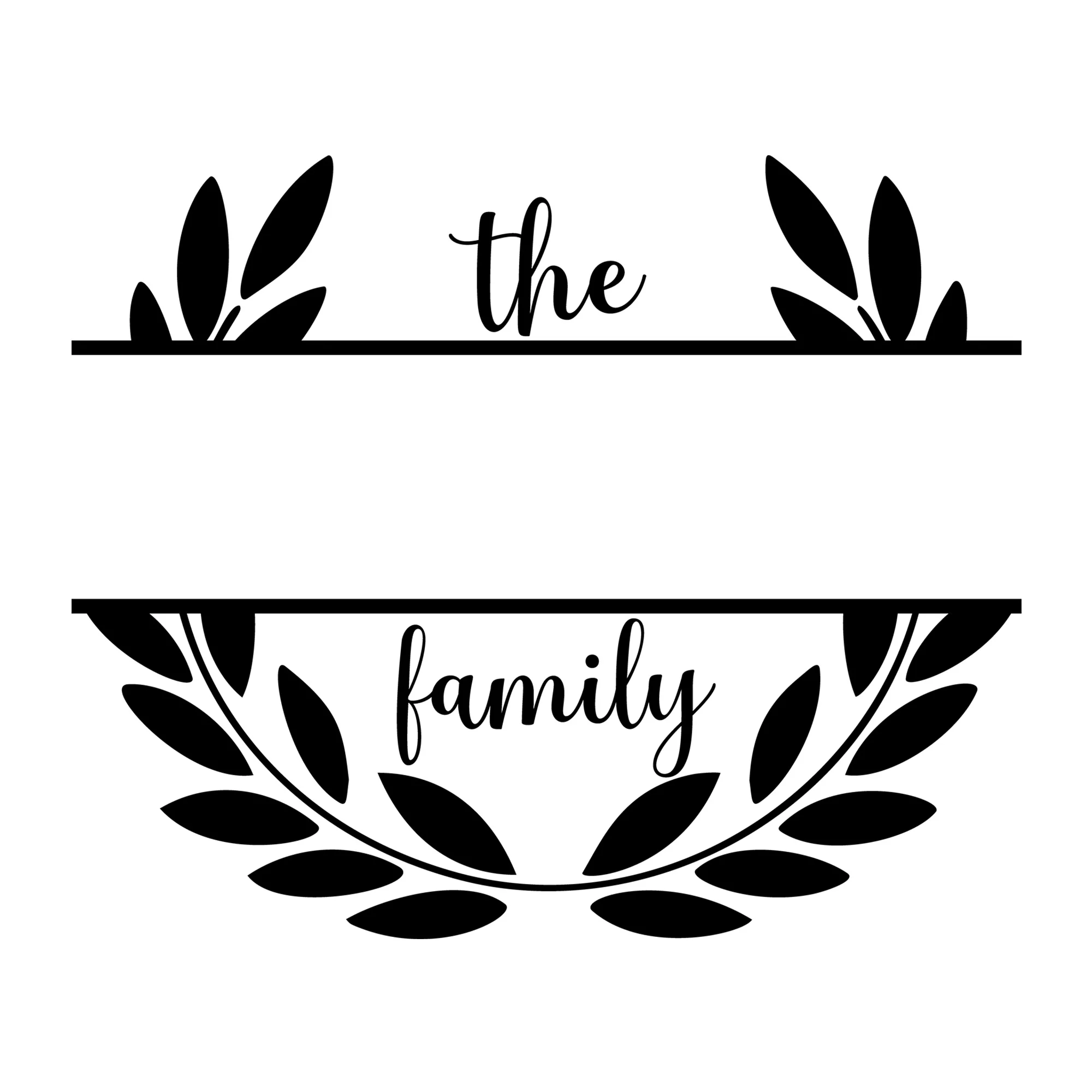 Family Monogram SVG