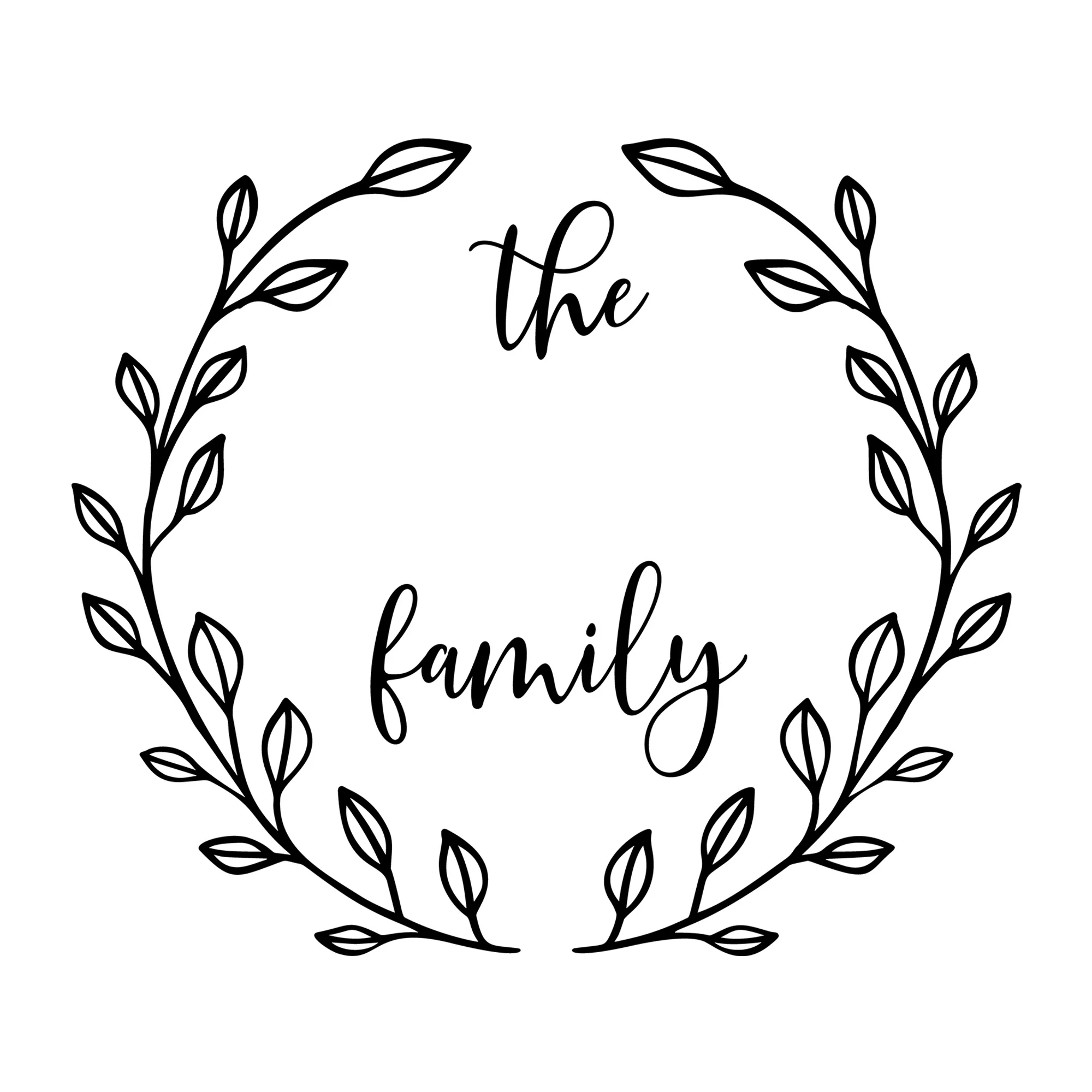 Family Monogram SVG