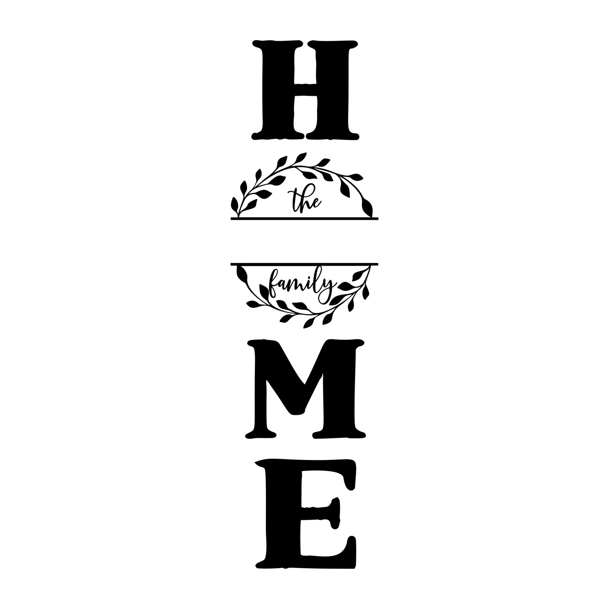 Family Monogram Vertical SVG
