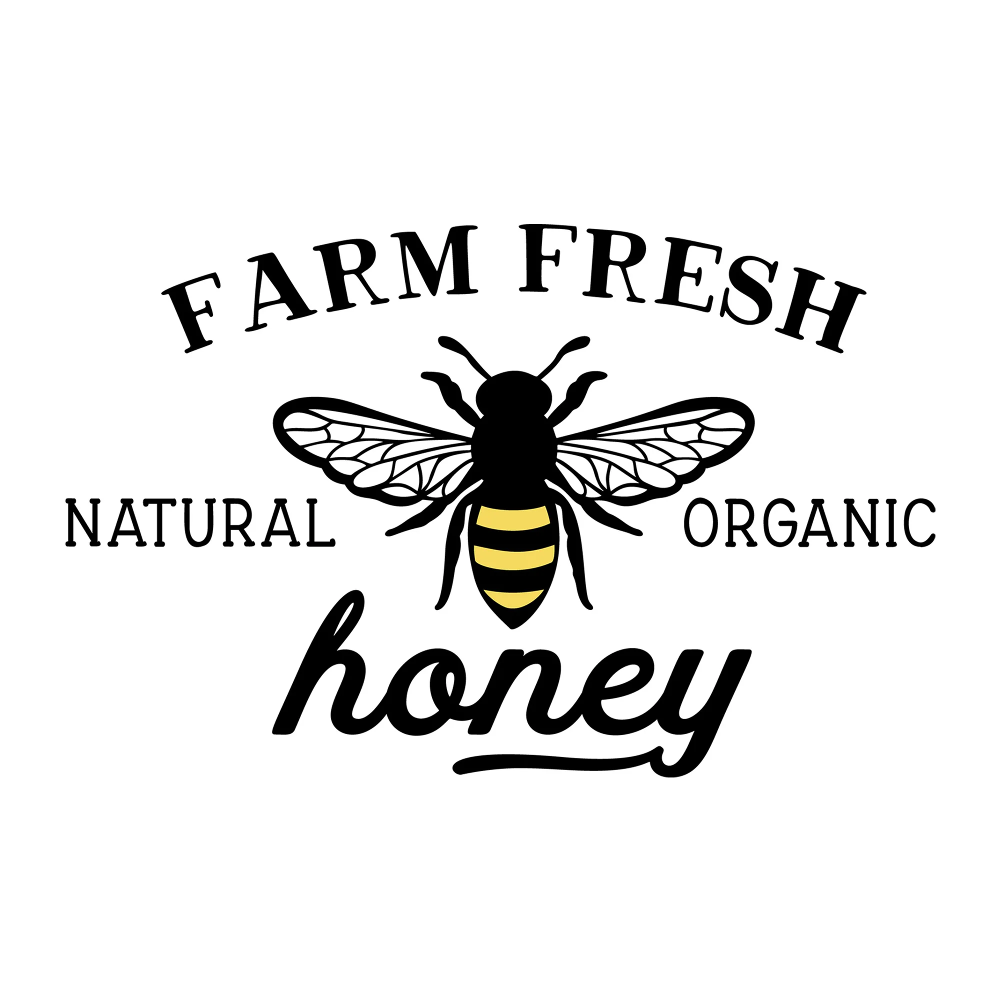 Farm Fresh Honey Natural Organic SVG