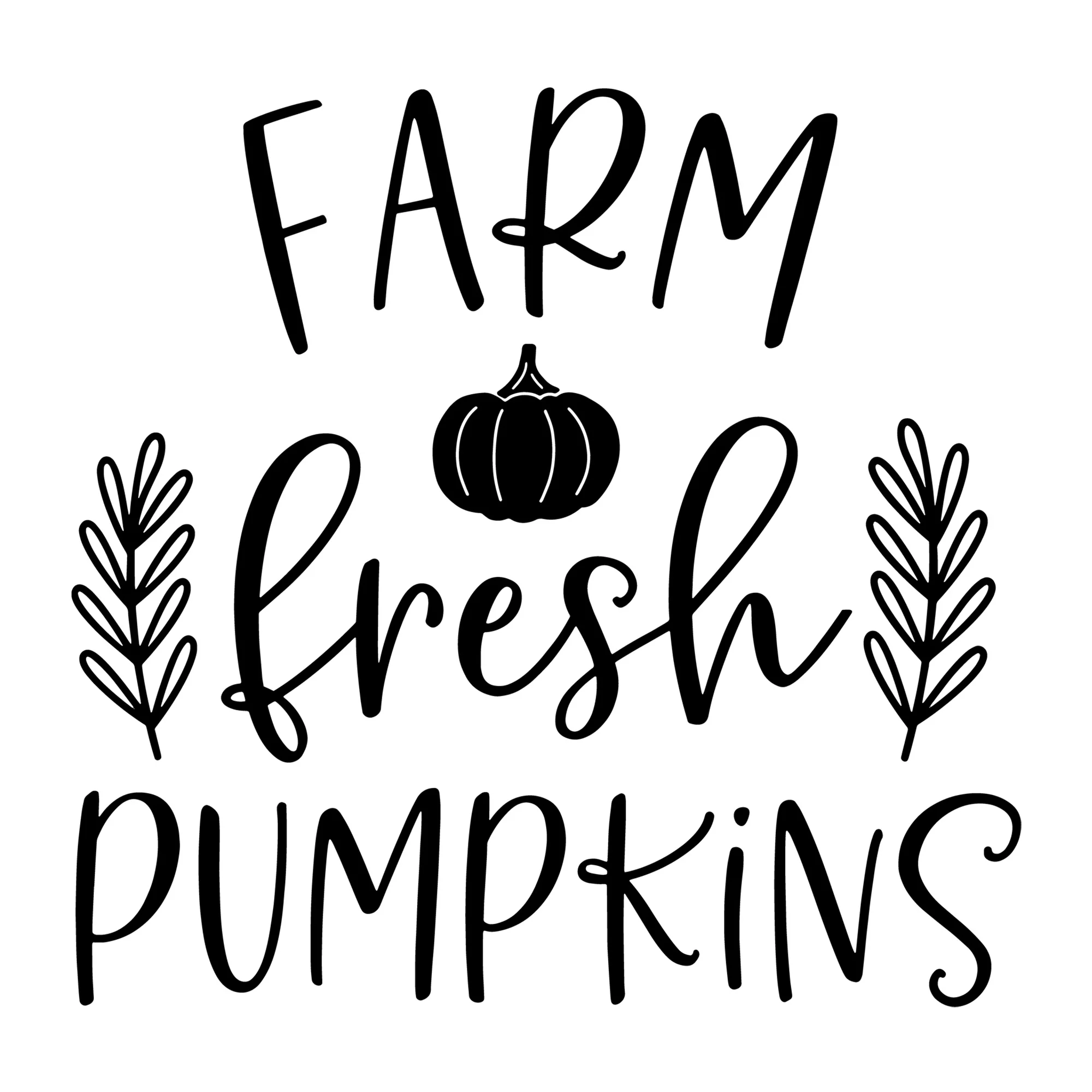 Farm Fresh Pumpkins SVG