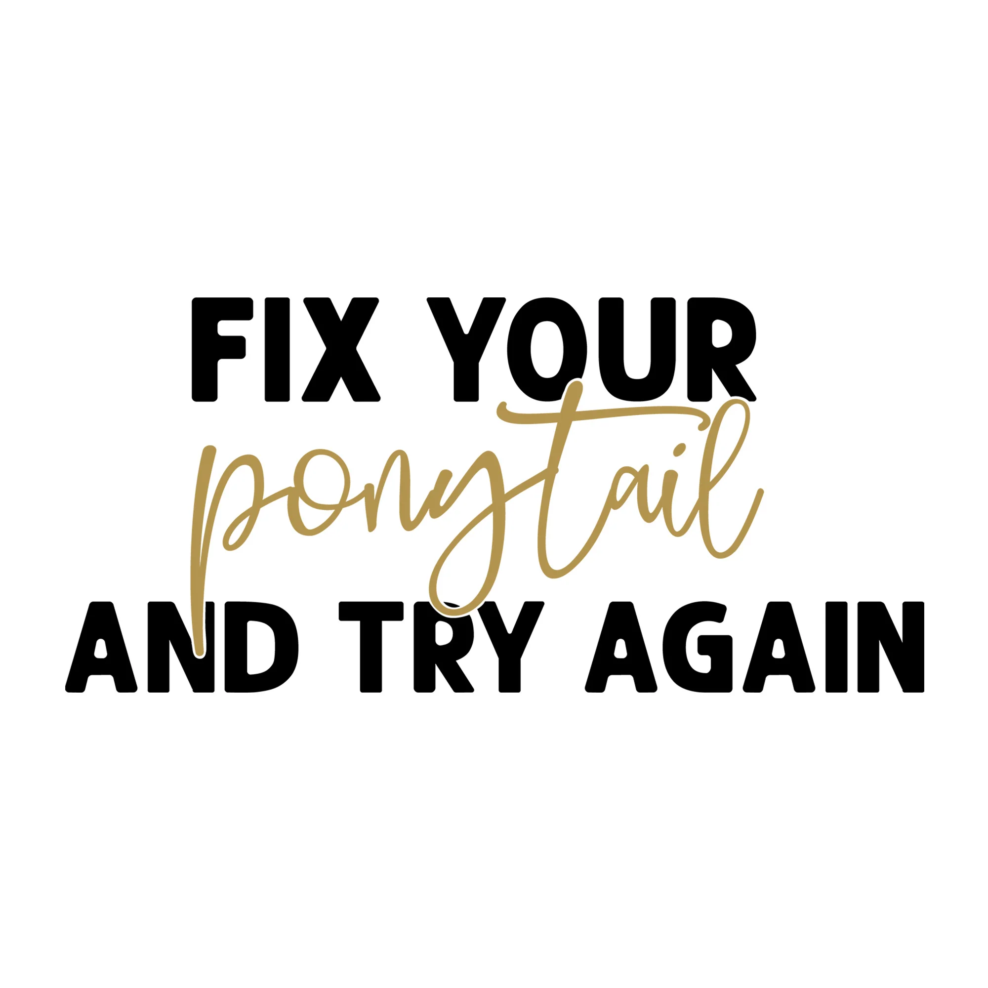 Fix your ponytail and try again SVG