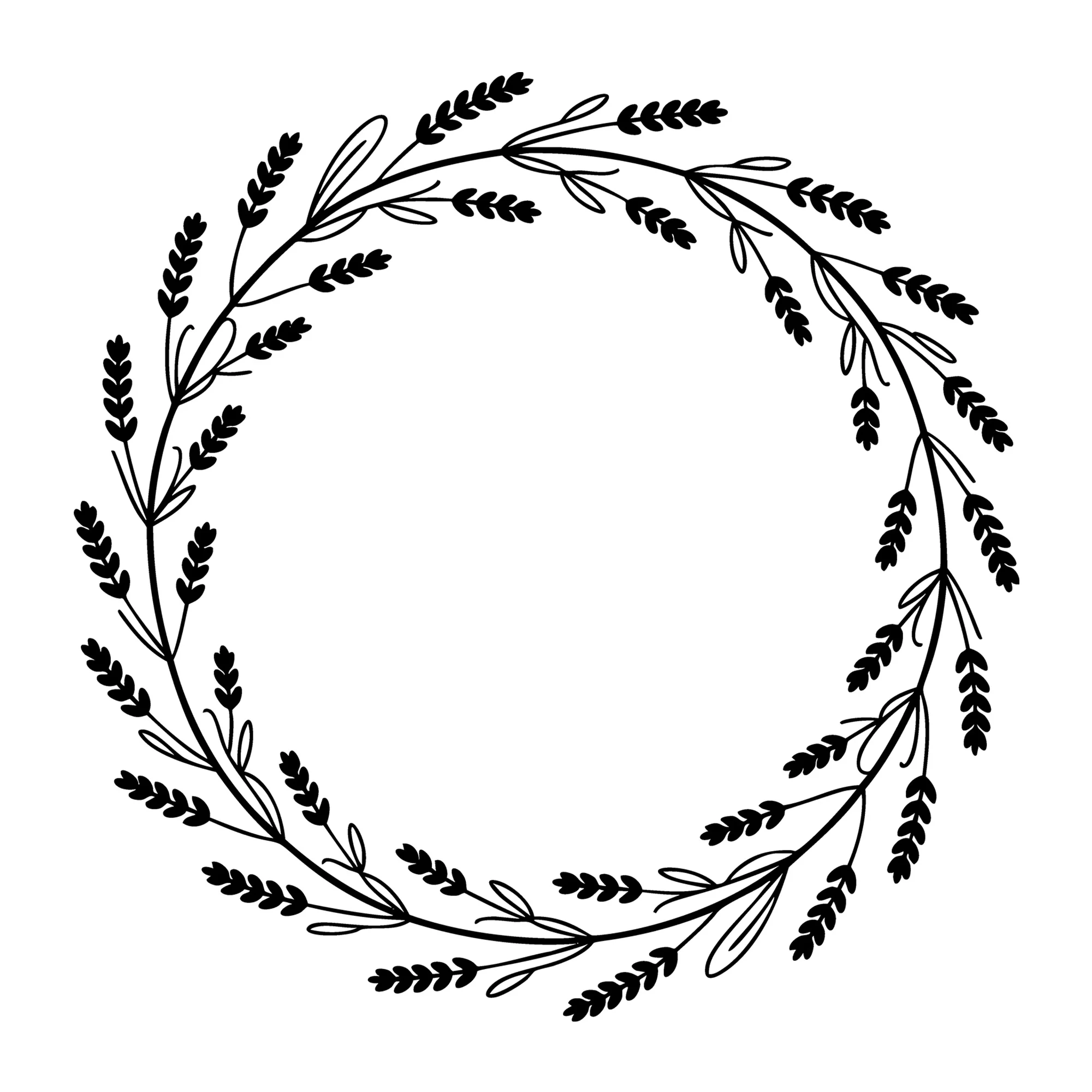 Floral Frame SVG