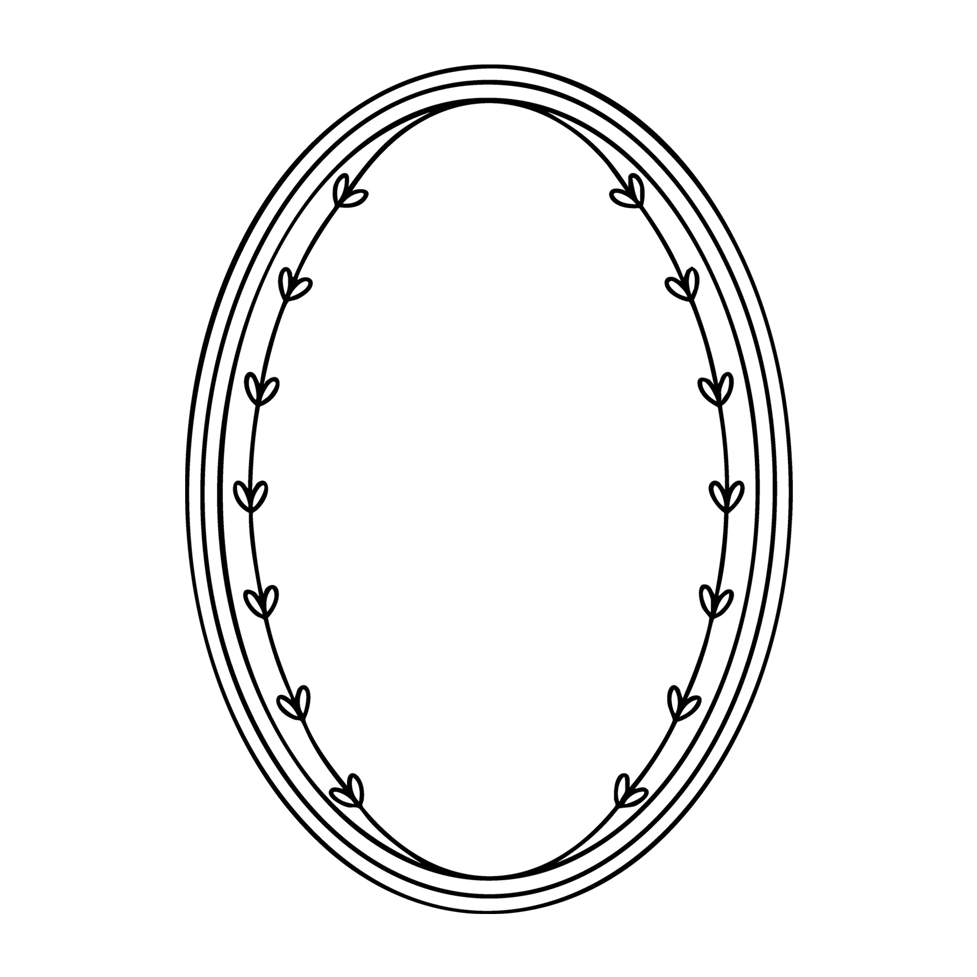 Floral Frame SVG