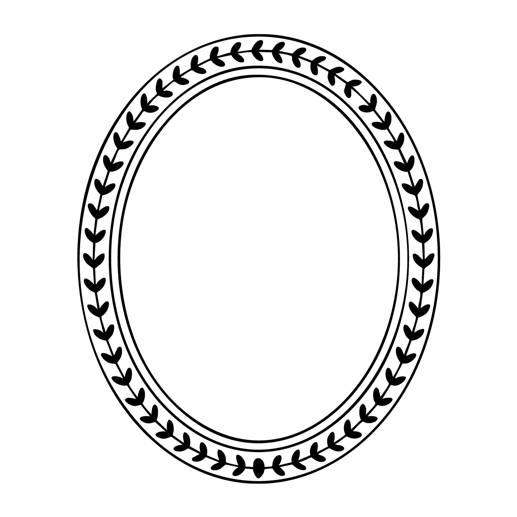 Floral Frame SVG