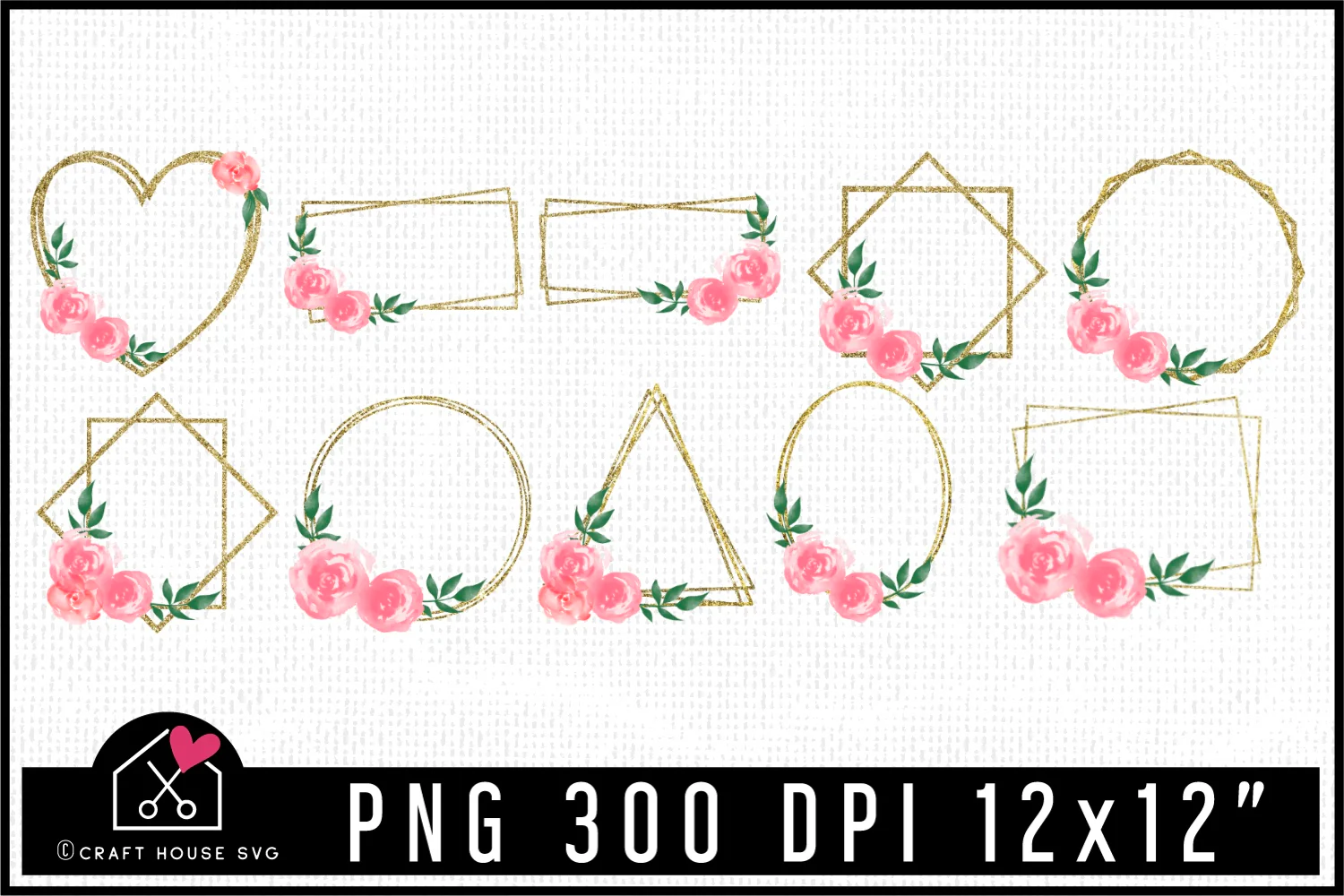 Floral Frame Sublimation Bundle | SB1 - Image 3