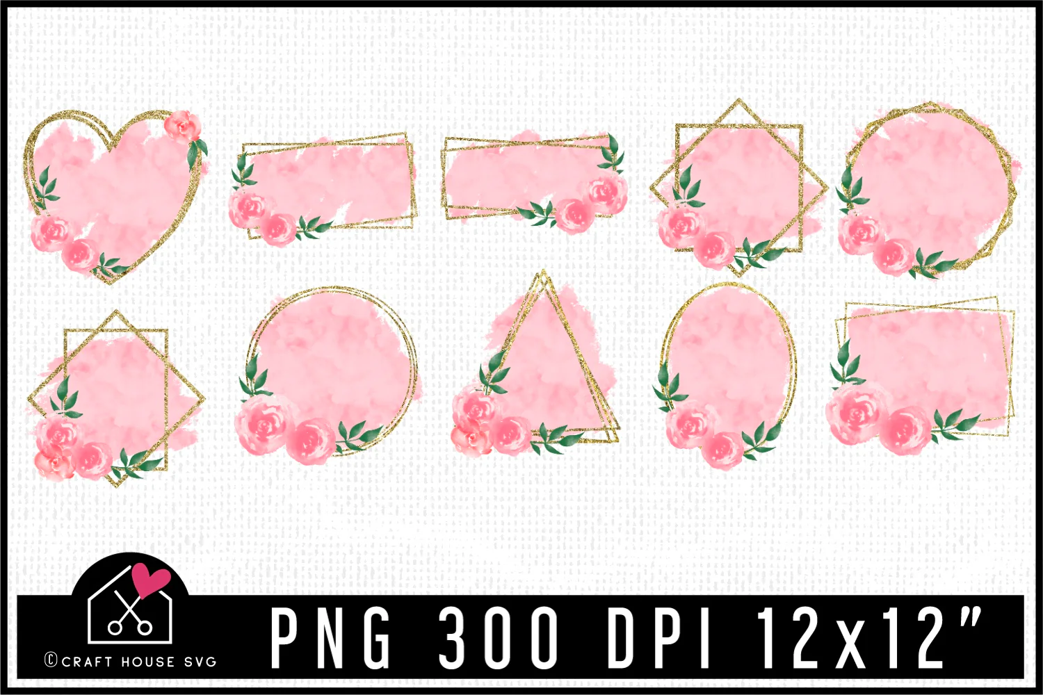 Floral Frame Sublimation Bundle | SB1 - Image 4