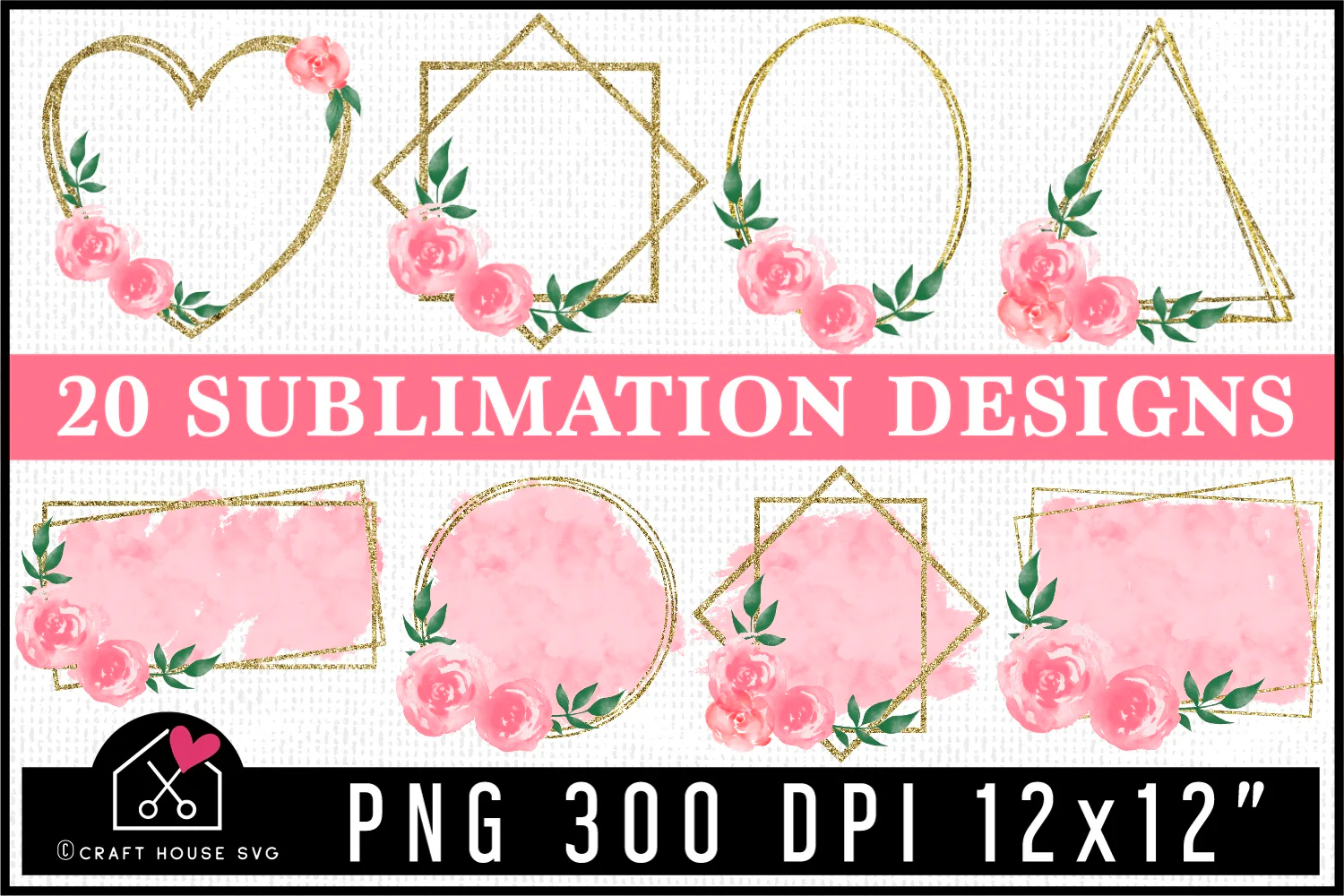 Floral Frame Sublimation Bundle | SB1 - Image 5