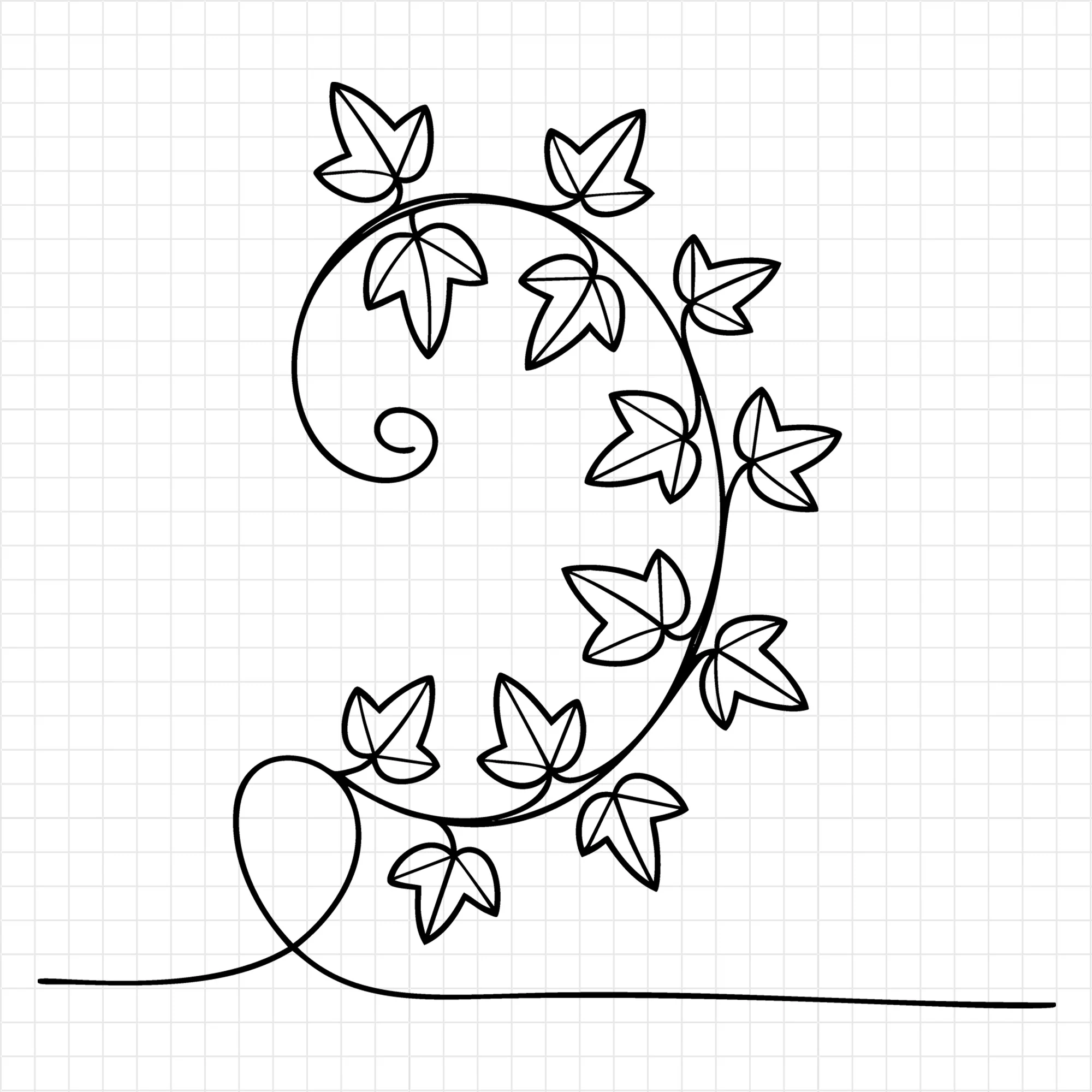 Floral Line Art SVG Bundle - Image 15