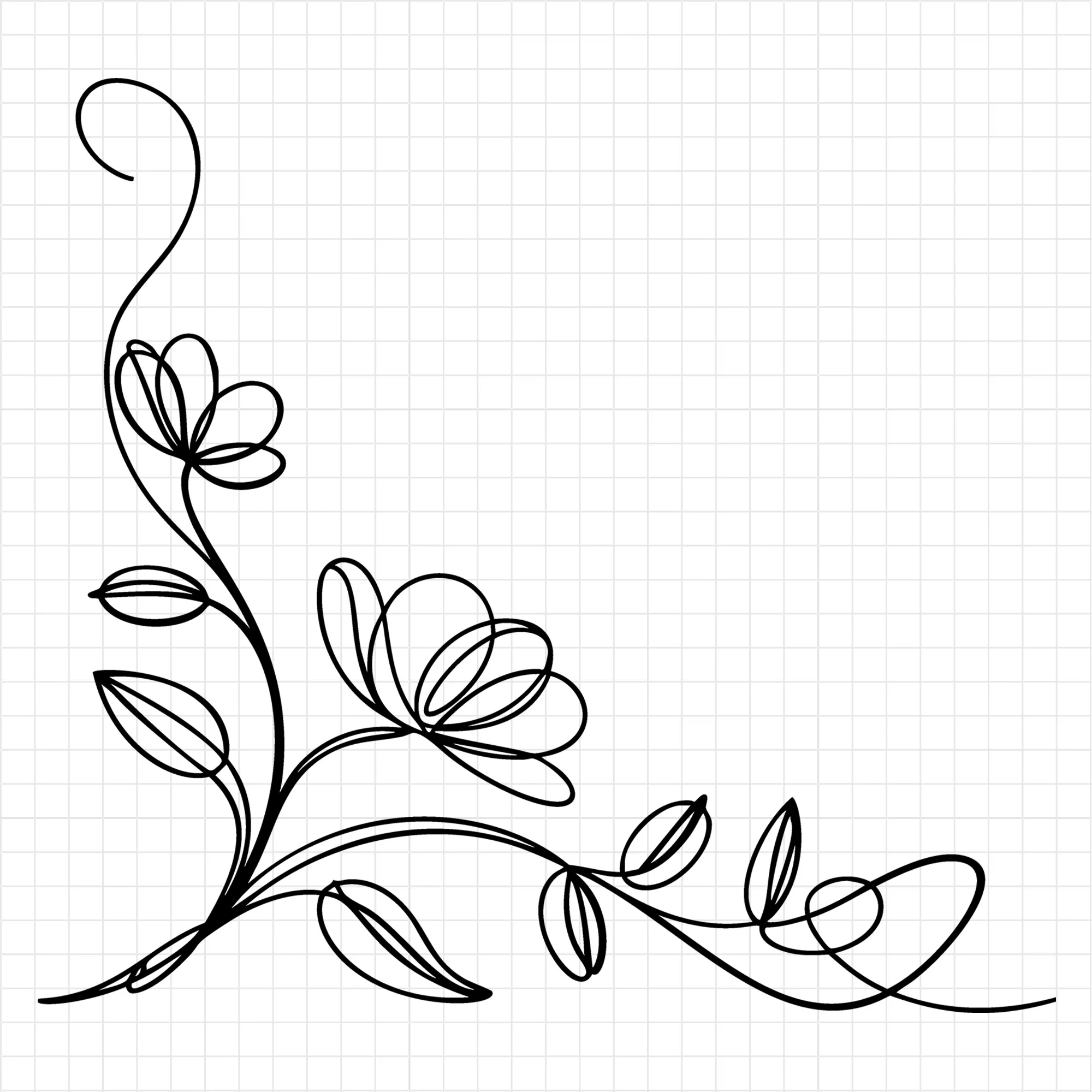 Floral Line Art SVG Bundle - Image 21