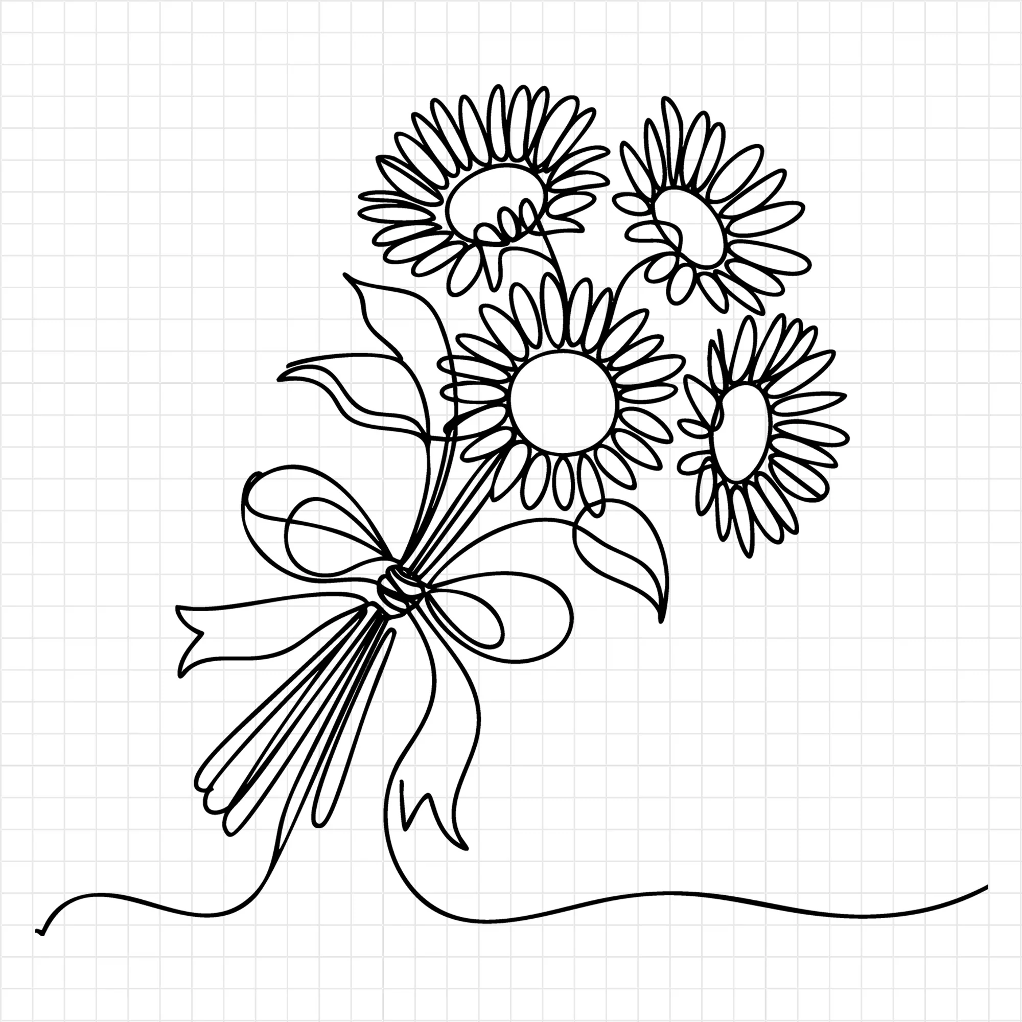 Floral Line Art SVG Bundle - Image 29