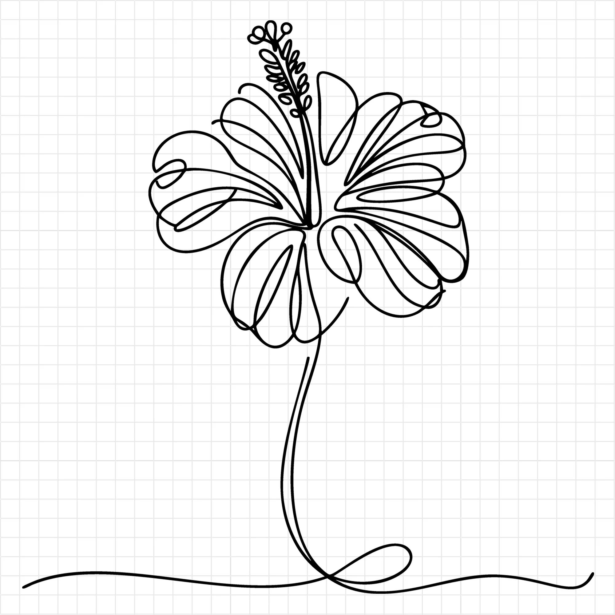 Floral Line Art SVG Bundle - Image 33