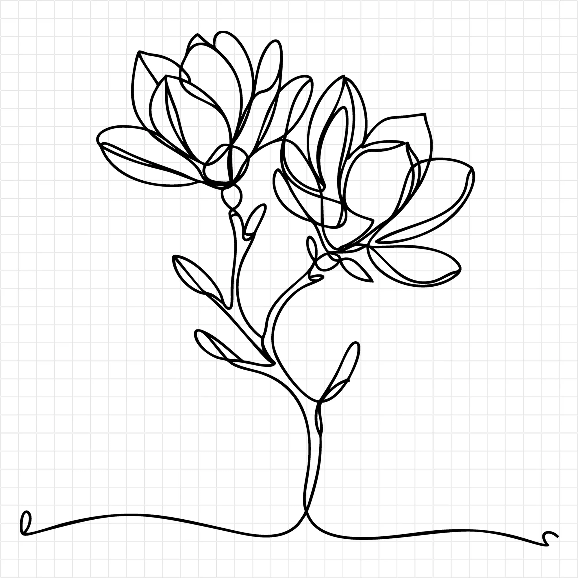 Floral Line Art SVG Bundle - Image 6