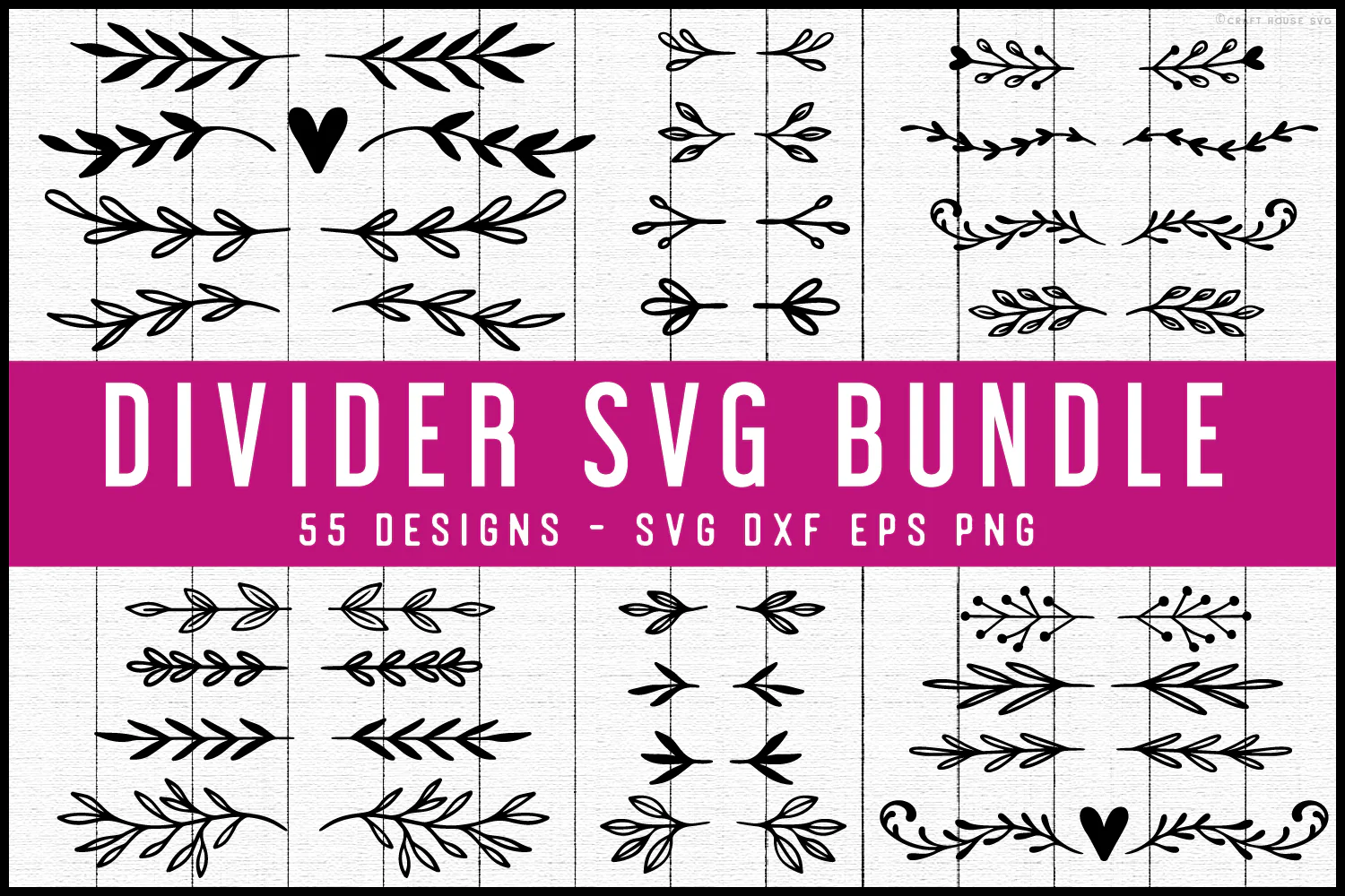 Floral Flourish Text Dividers SVG Bundle - Image 4