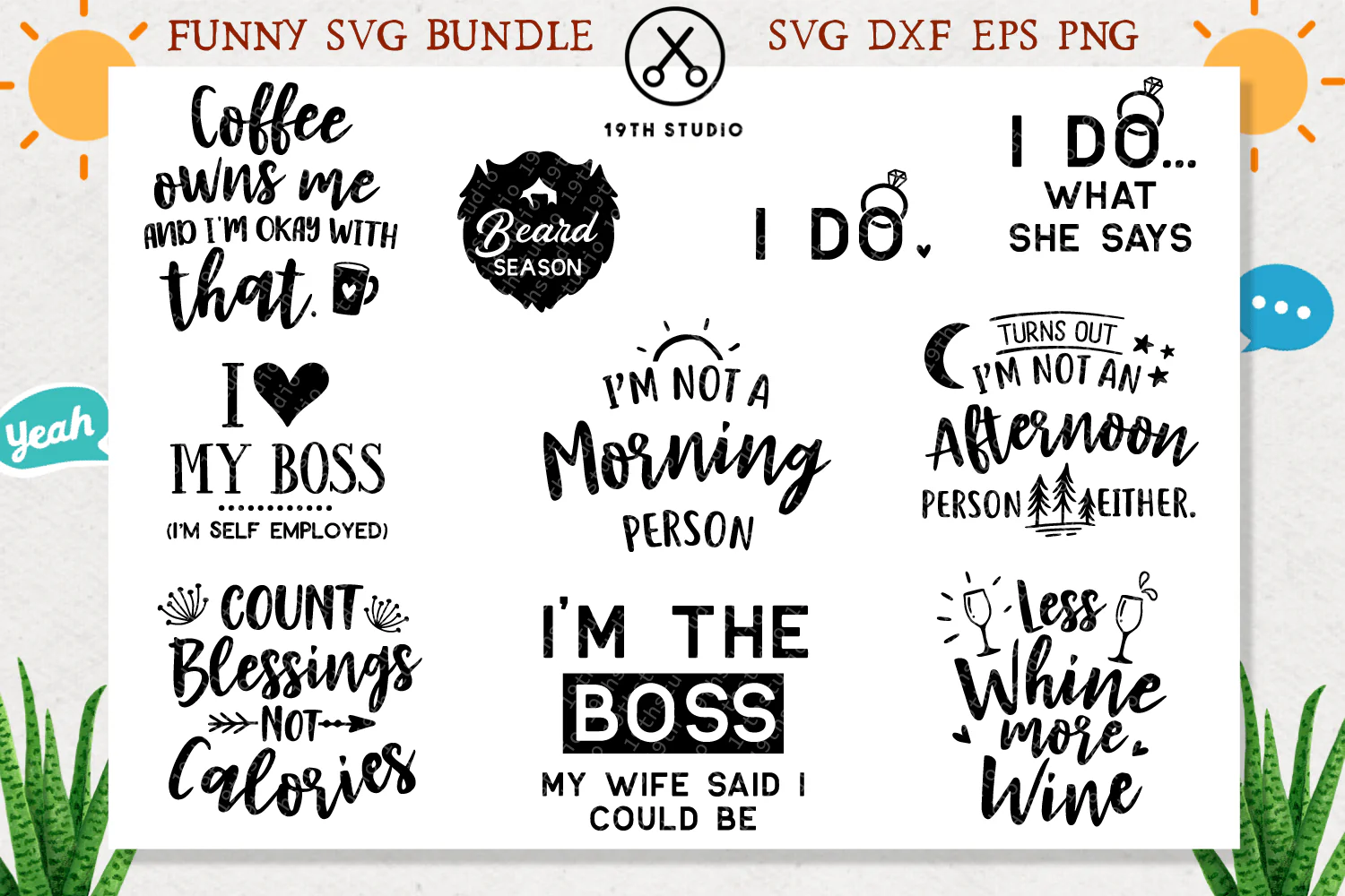 Funny quotes SVG bundle - Image 5