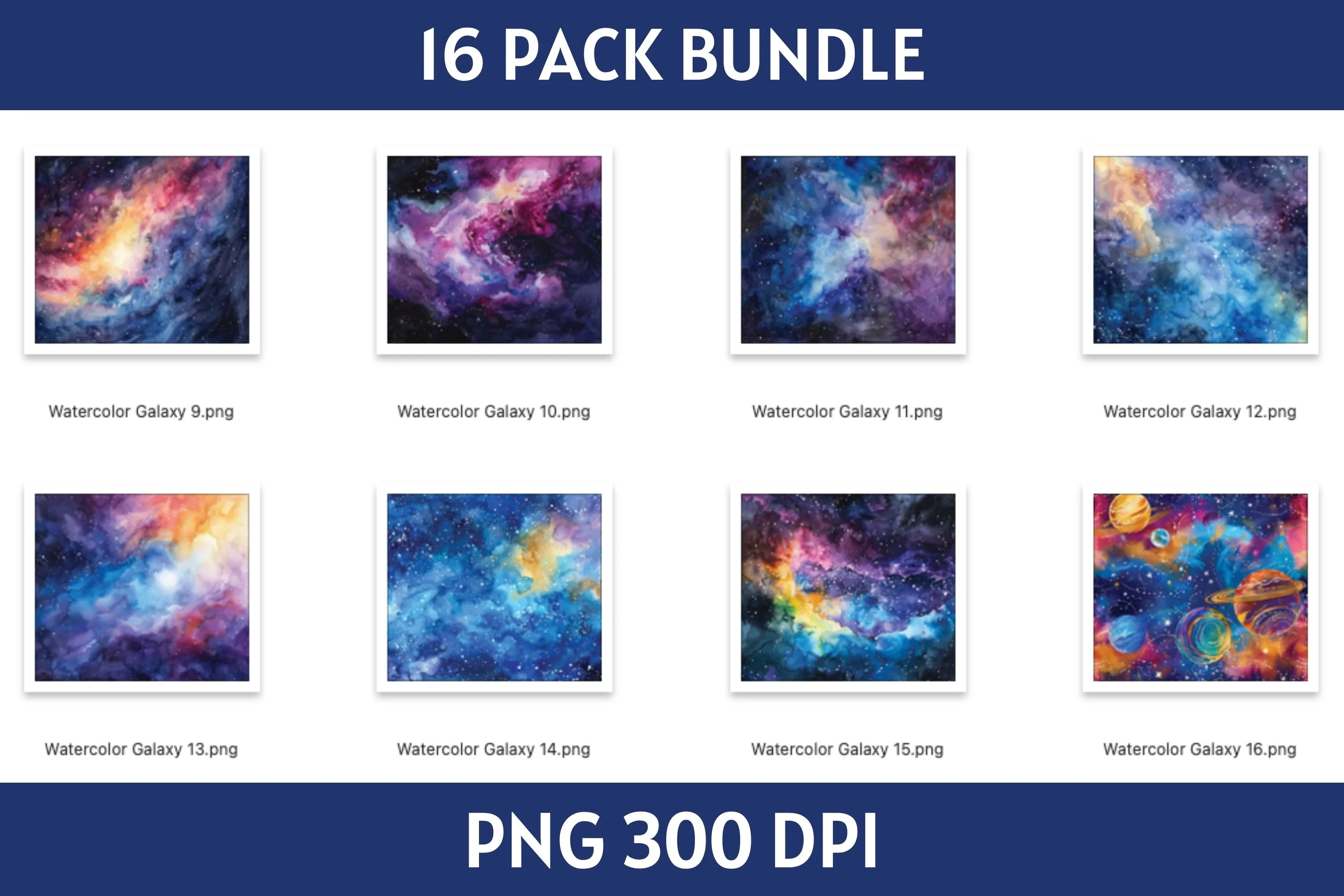 Galaxy Tumbler Sublimation Bundle PNG 20 oz - Image 4