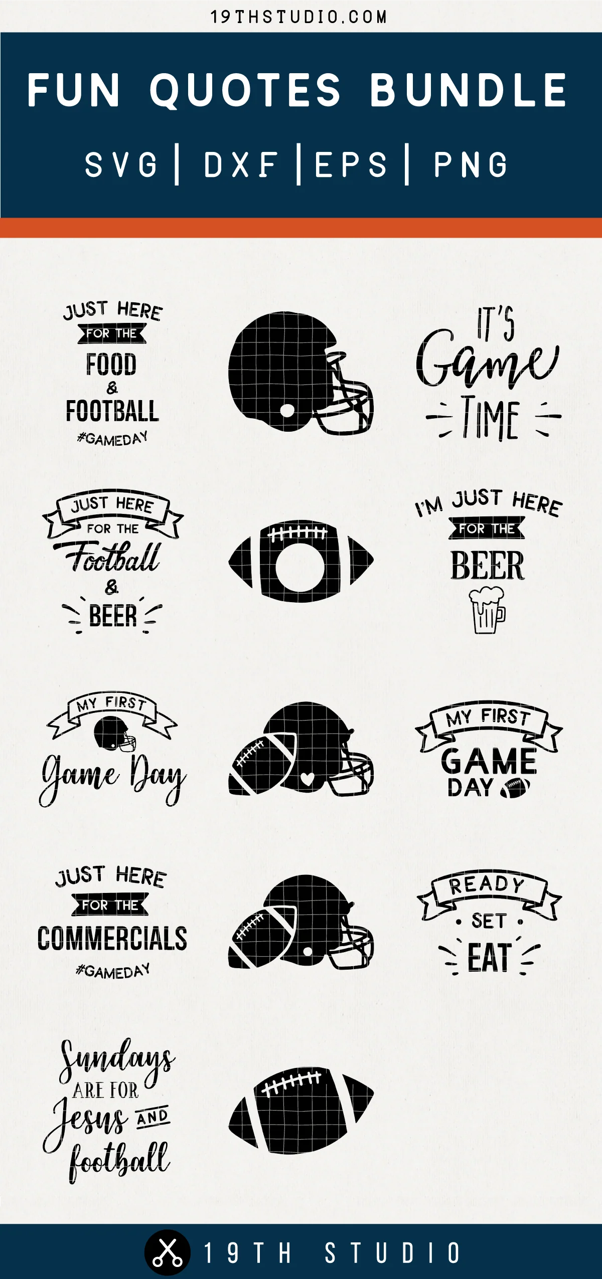Game Day Football SVG Bundle - Image 3