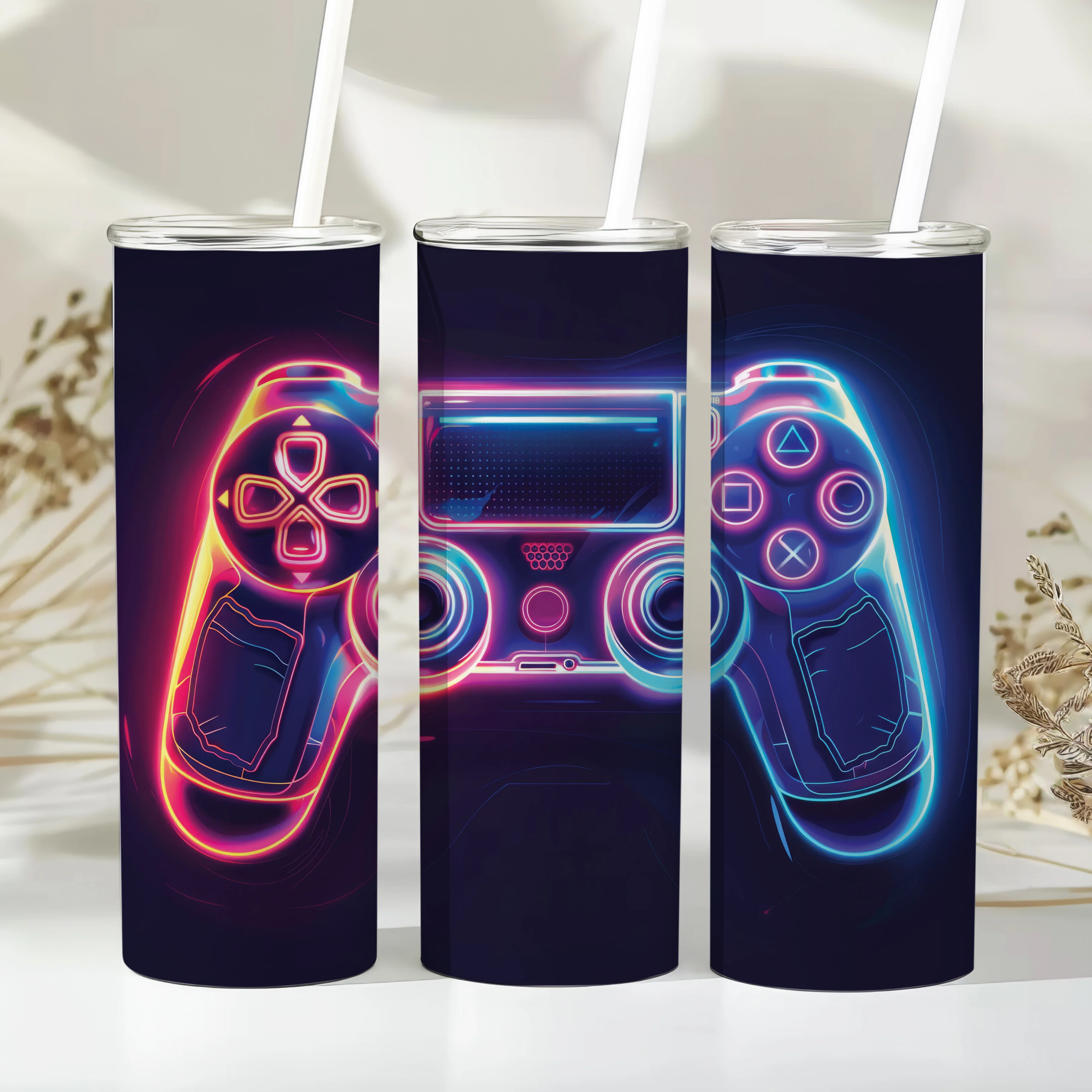 Gaming Controller Tumbler Sublimation Bundle PNG 20 oz - Image 2