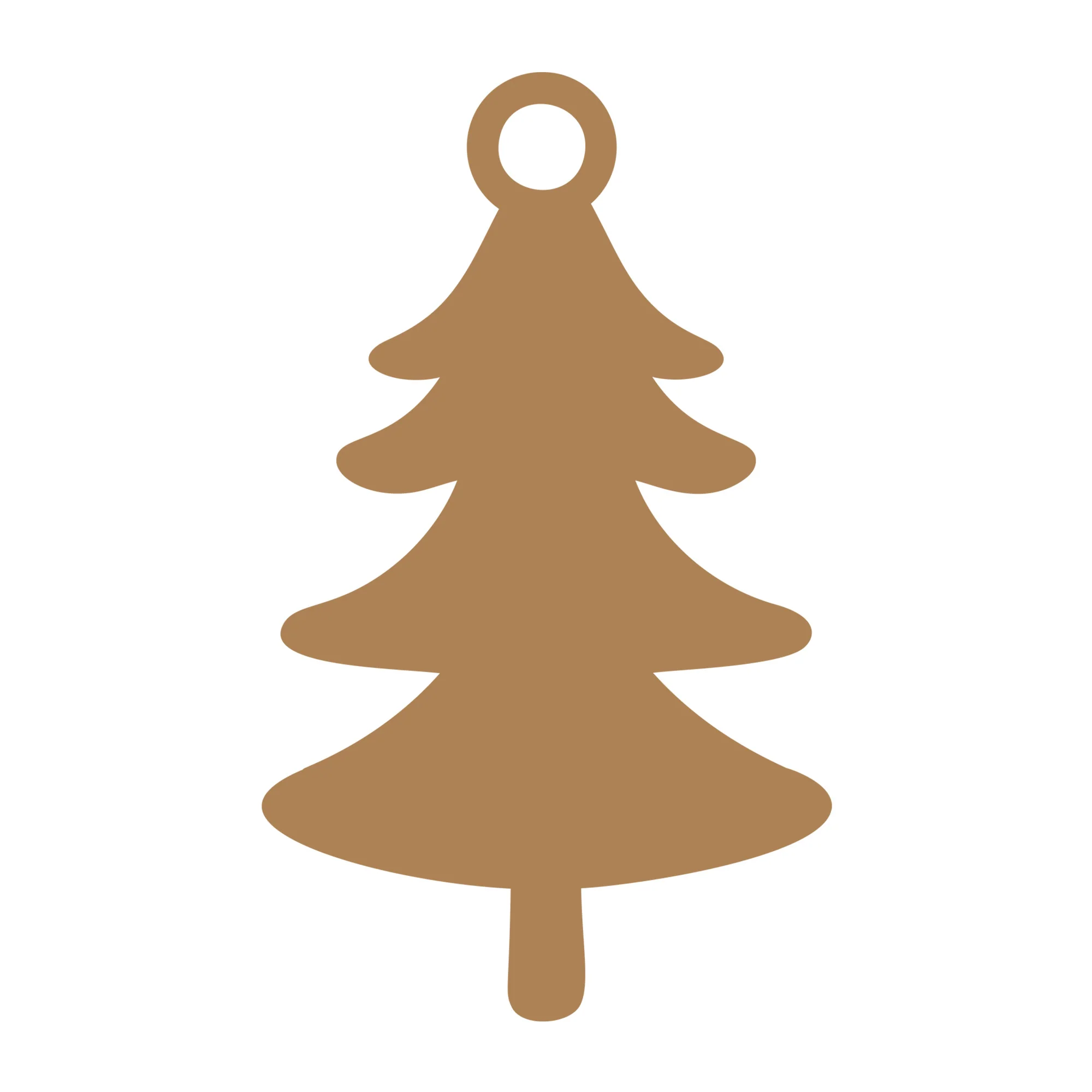 Gift Tag Christmas Tree SVG