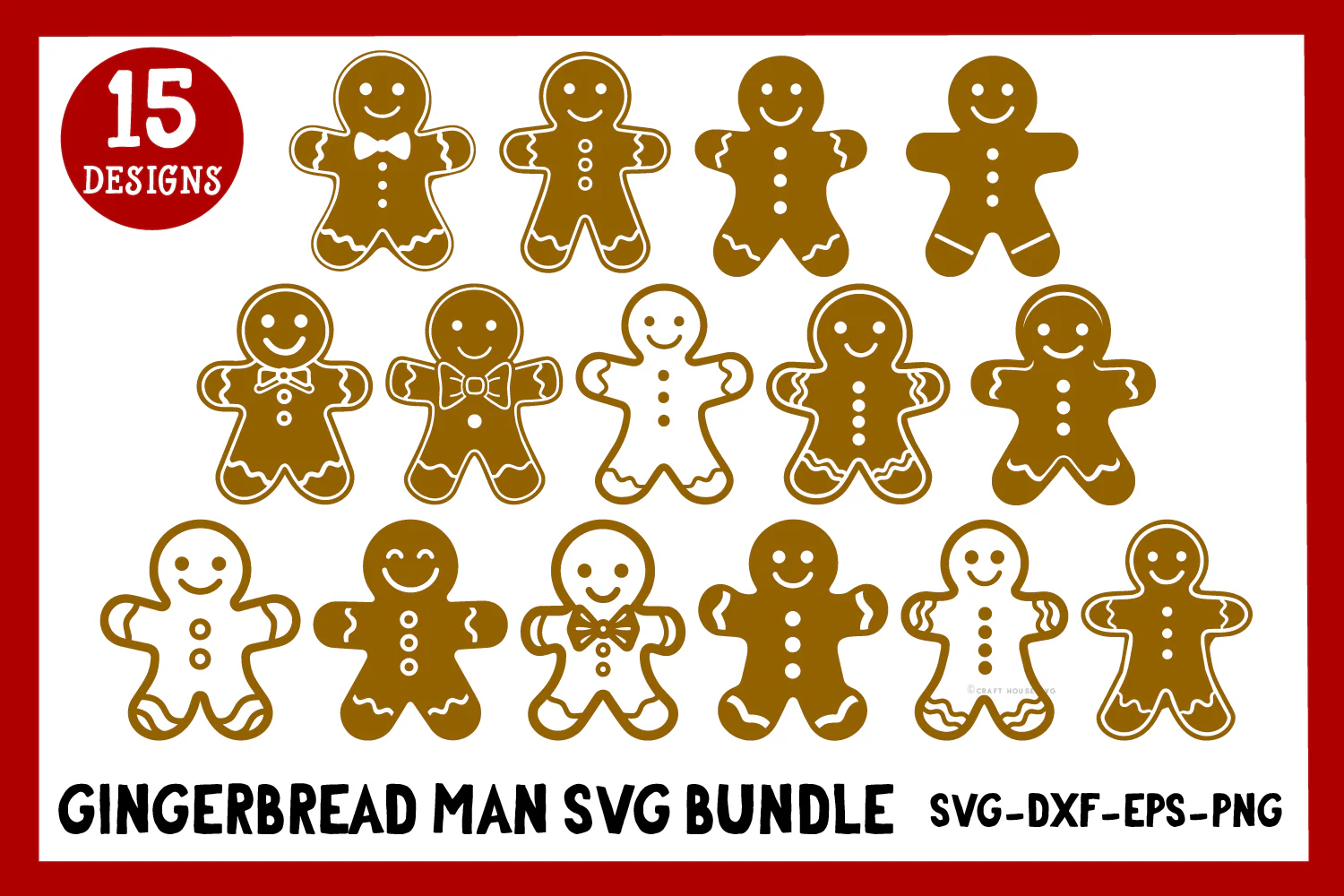 Gingerbread Man SVG Bundle - Image 2