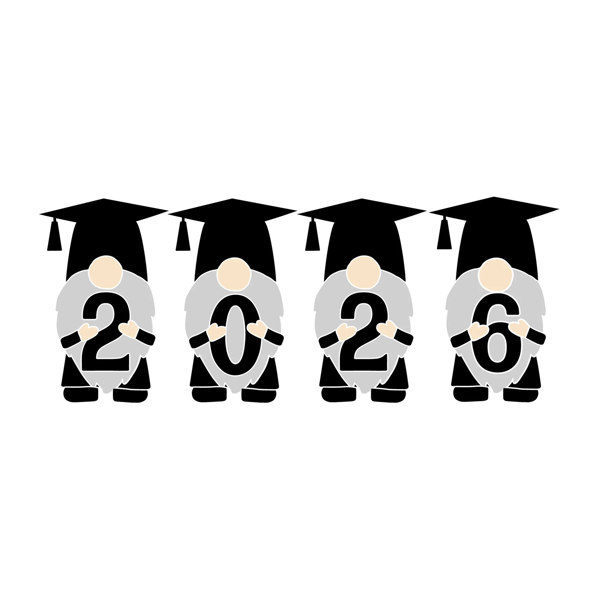 Gnome Graduation 2026 SVG