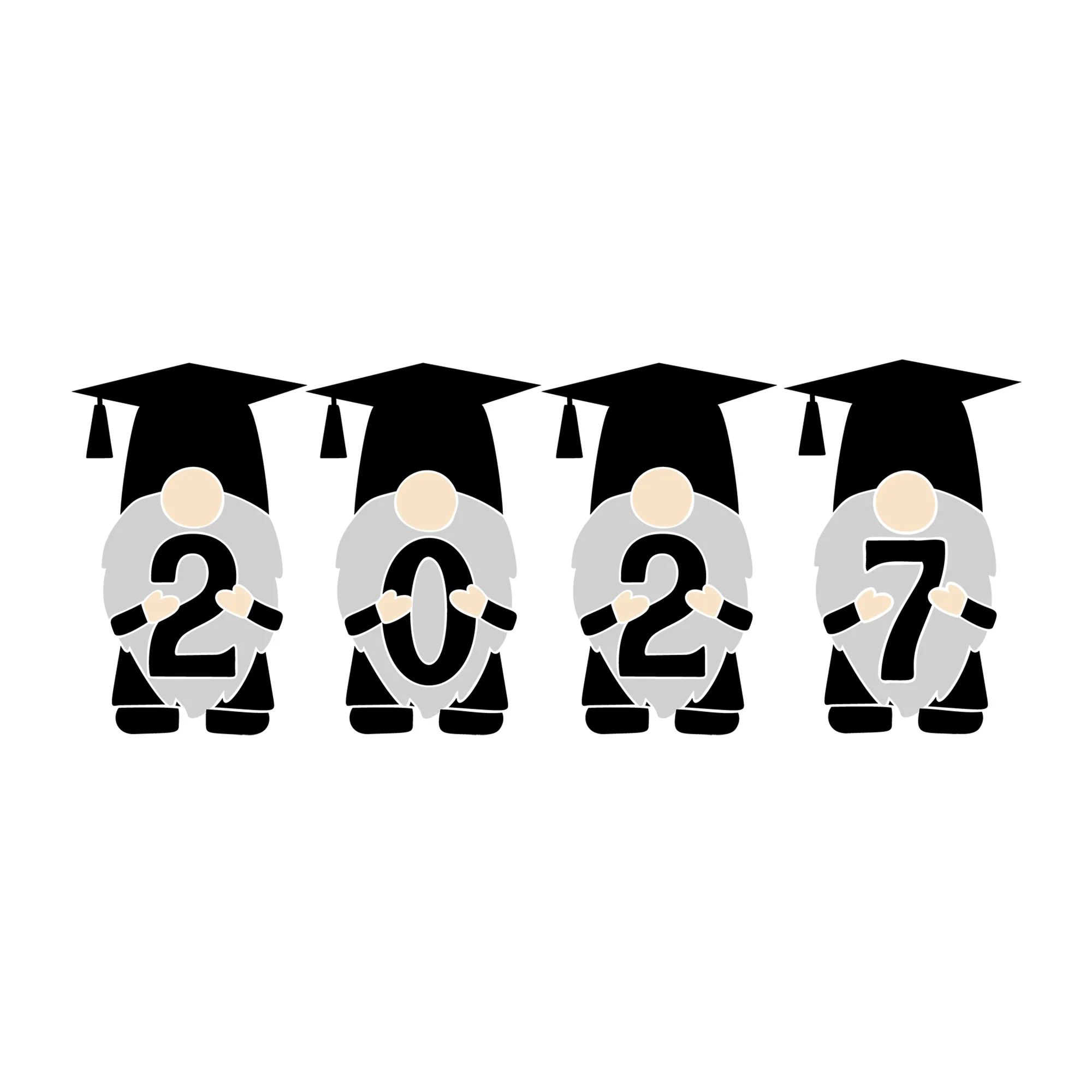 Gnome Graduation 2027 SVG