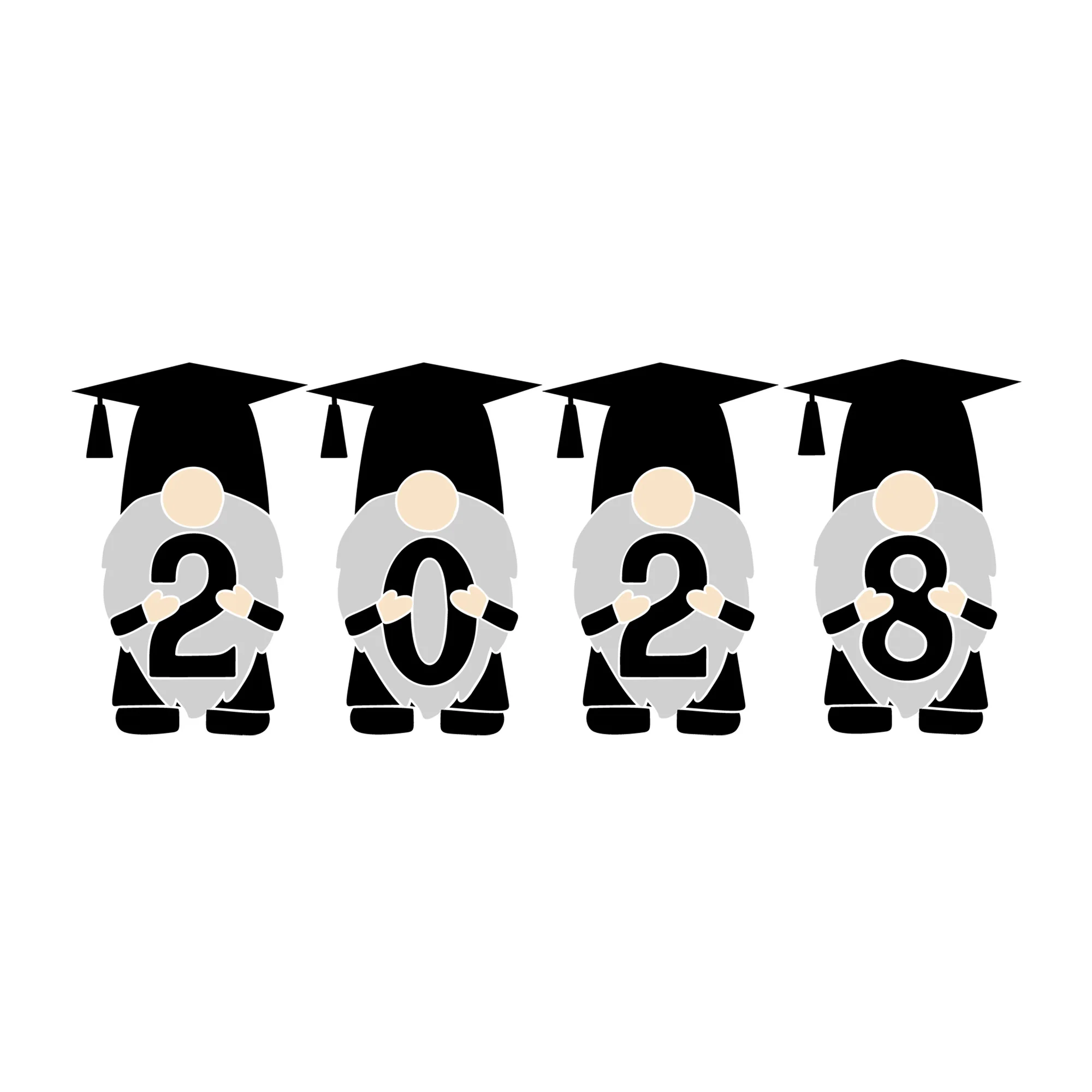 Gnome Graduation 2028 SVG