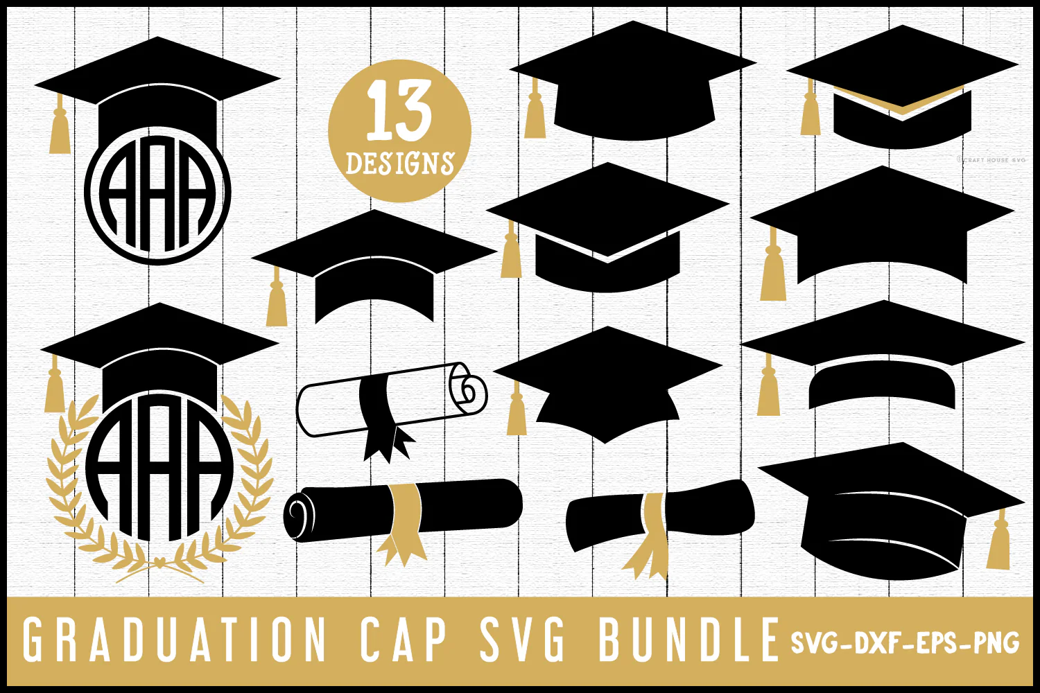 Graduation Cap SVG Bundle - Image 2