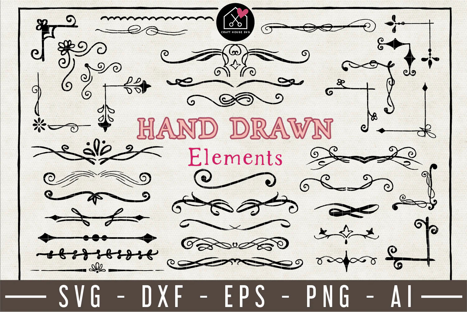 Hand Drawn Elements Pack - VB18