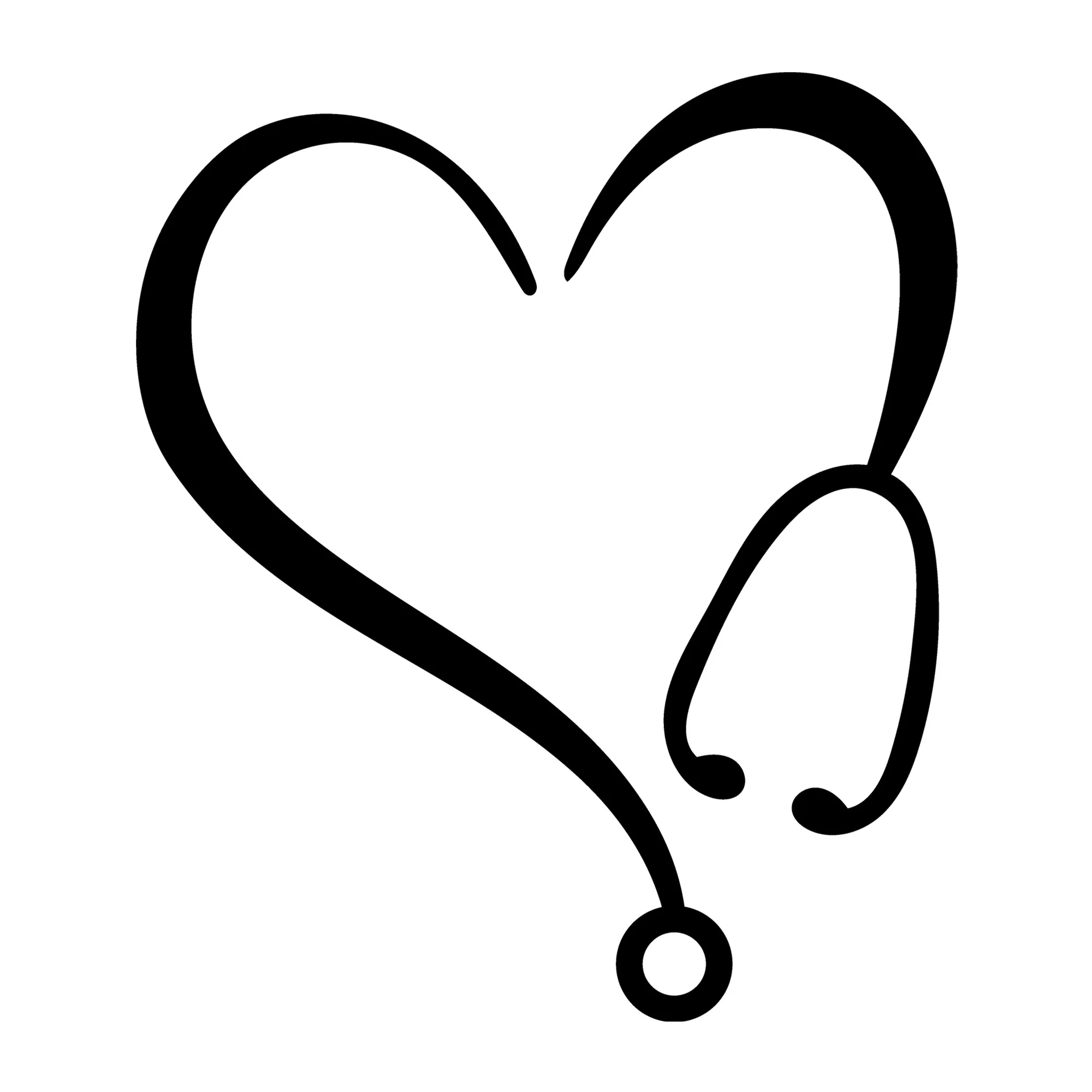 Heart Stethoscope SVG