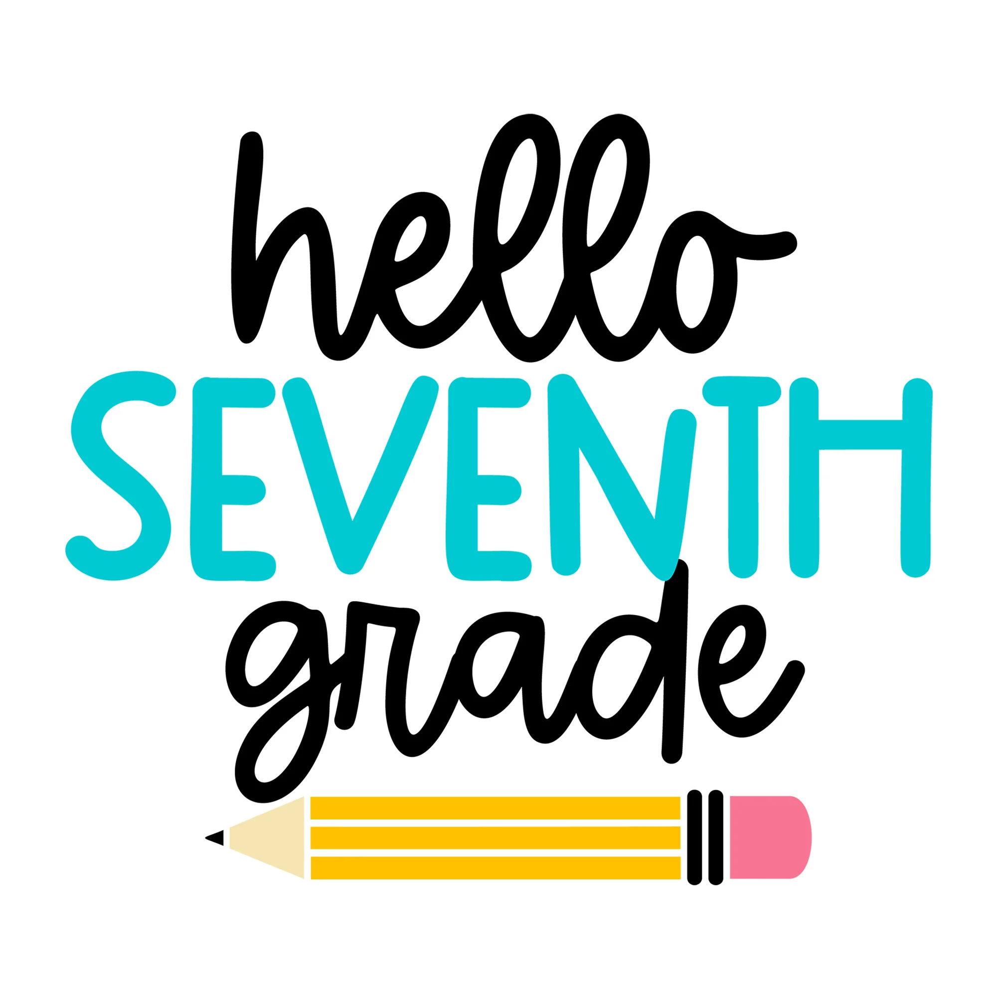 Hello Seventh Grade SVG
