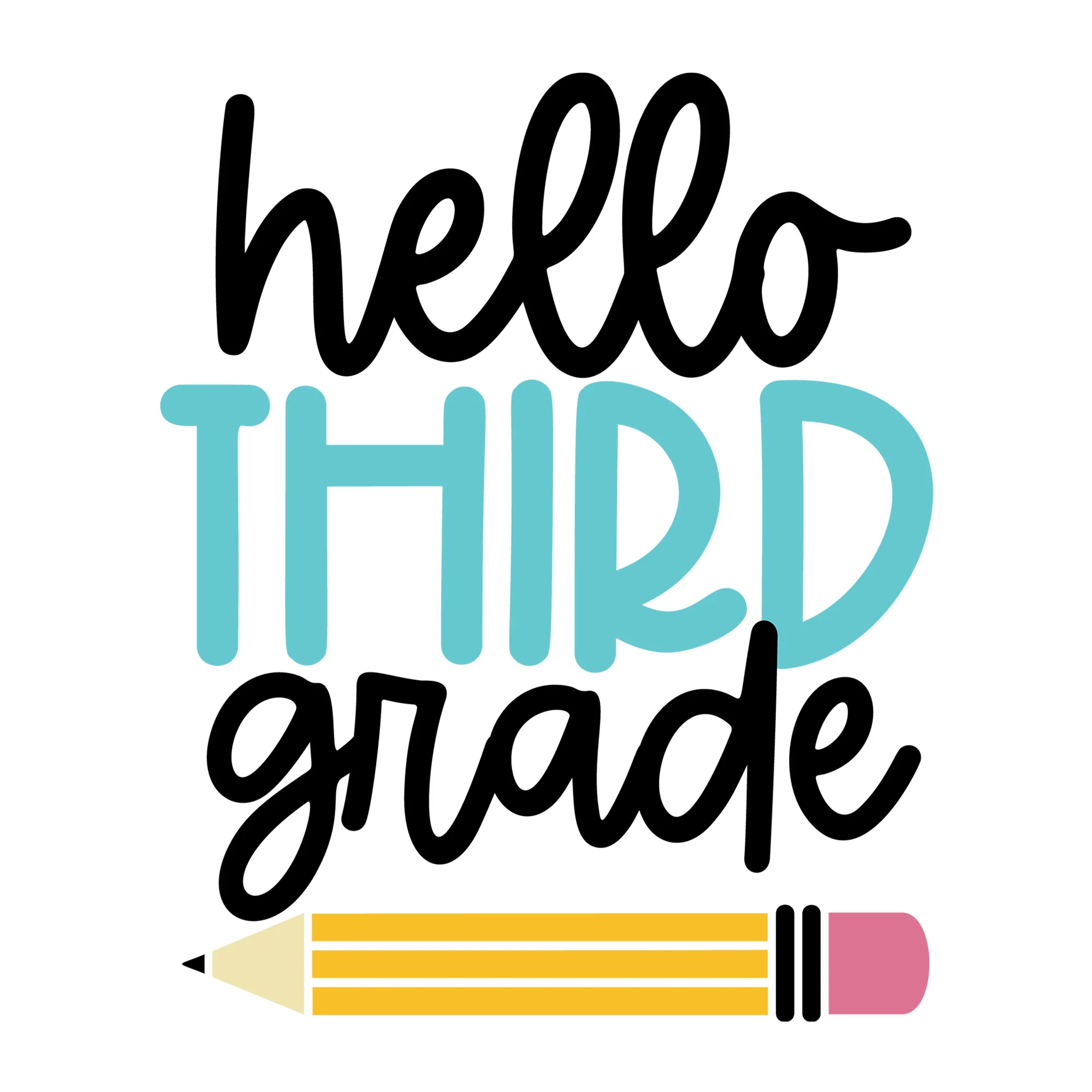 Hello Third Grade SVG