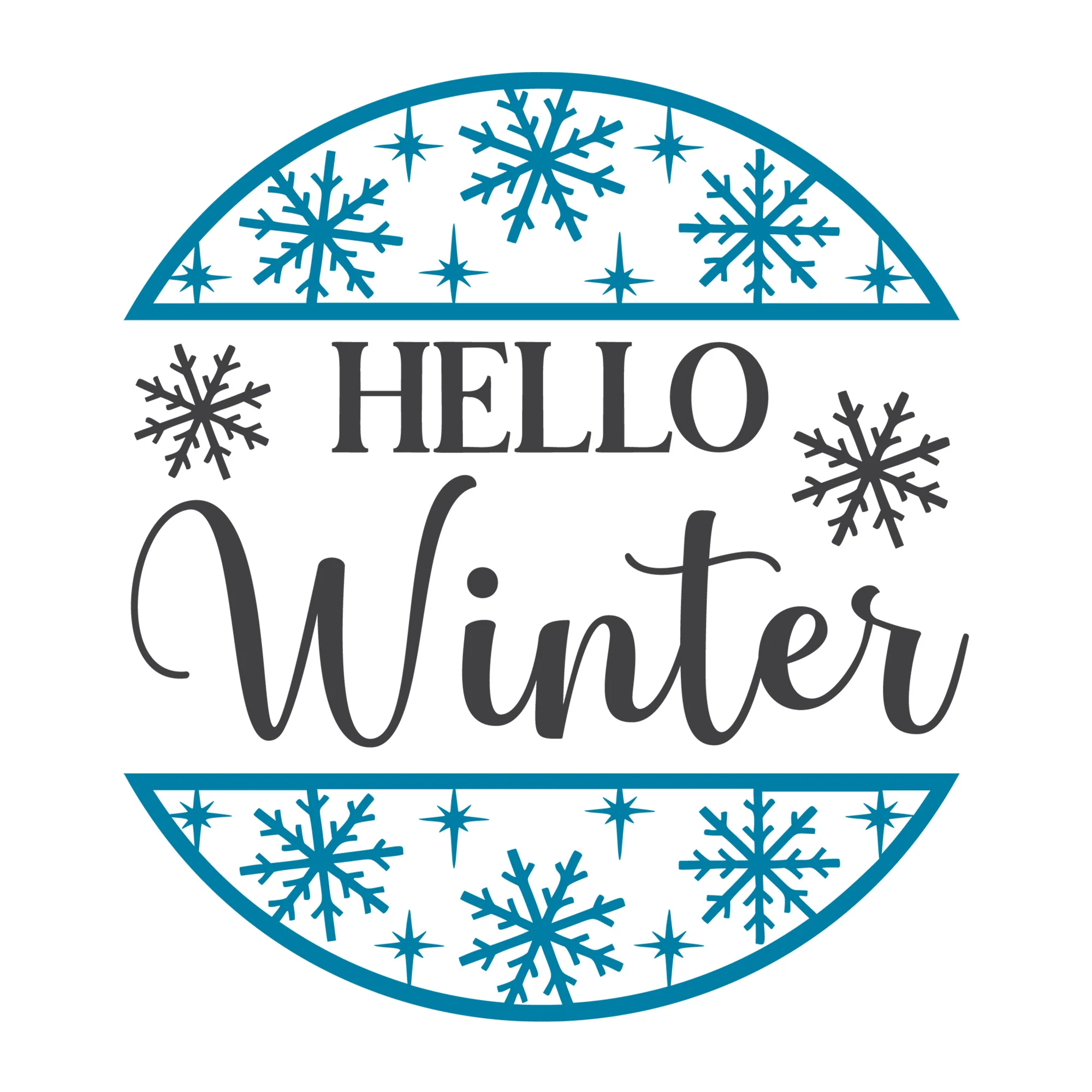 Hello Winter SVG