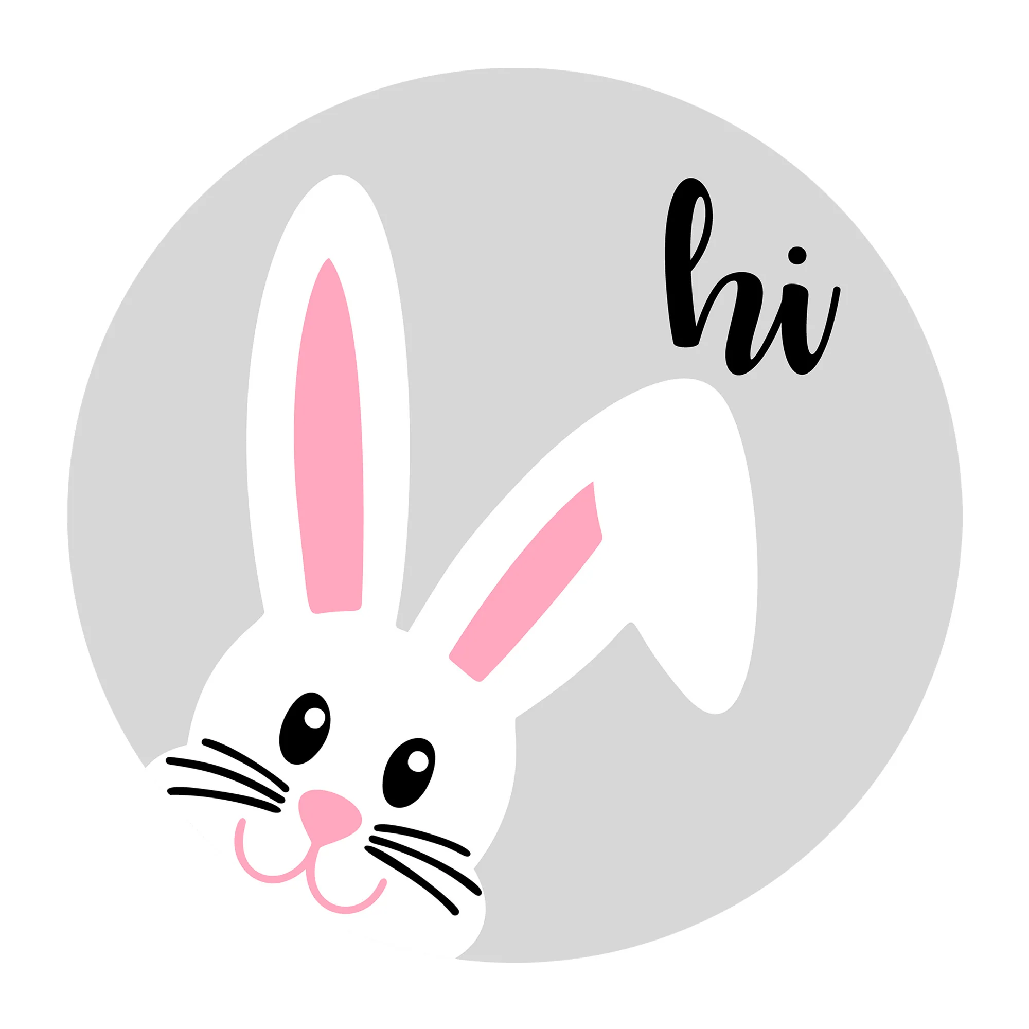 Hi Bunny SVG