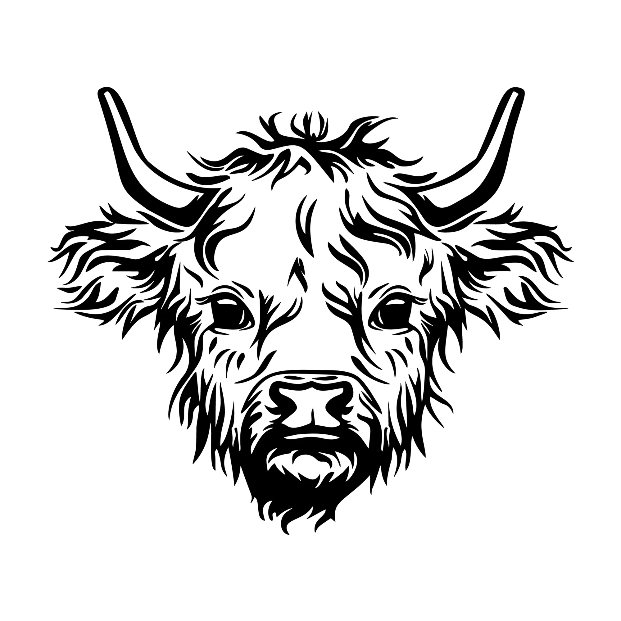 Highland Cow SVG