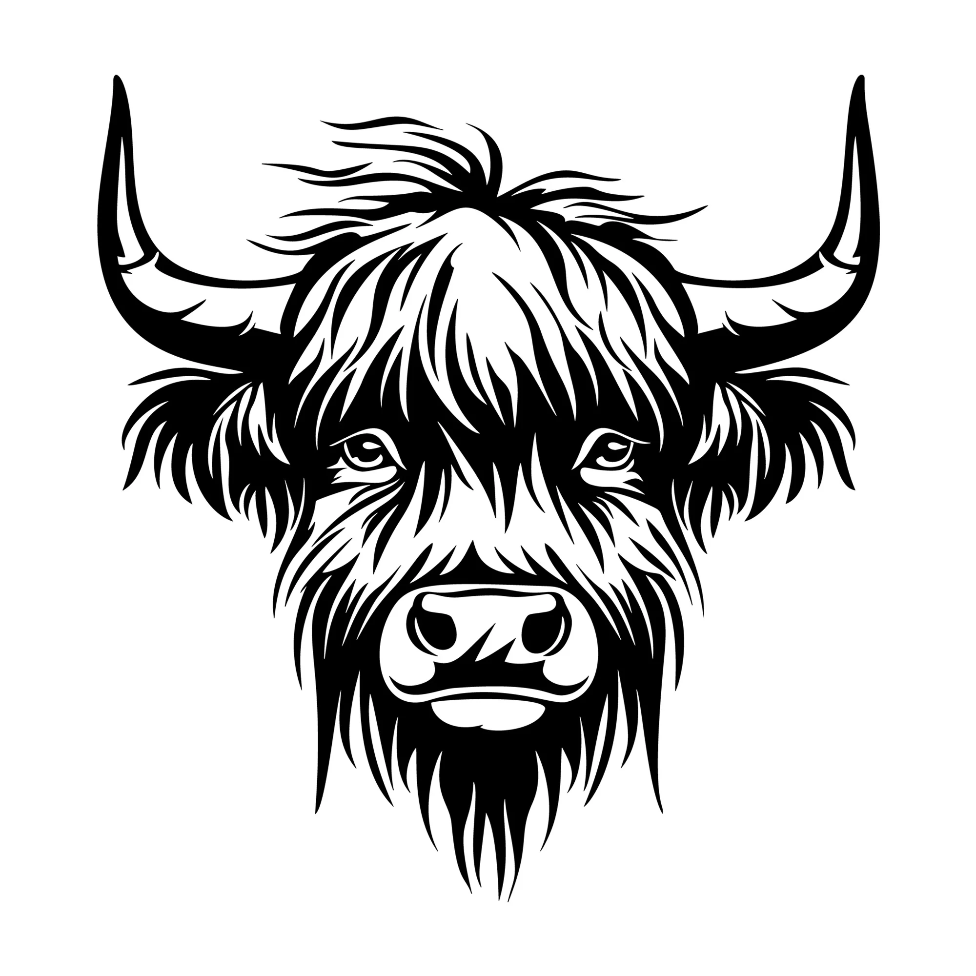 Highland Cow SVG