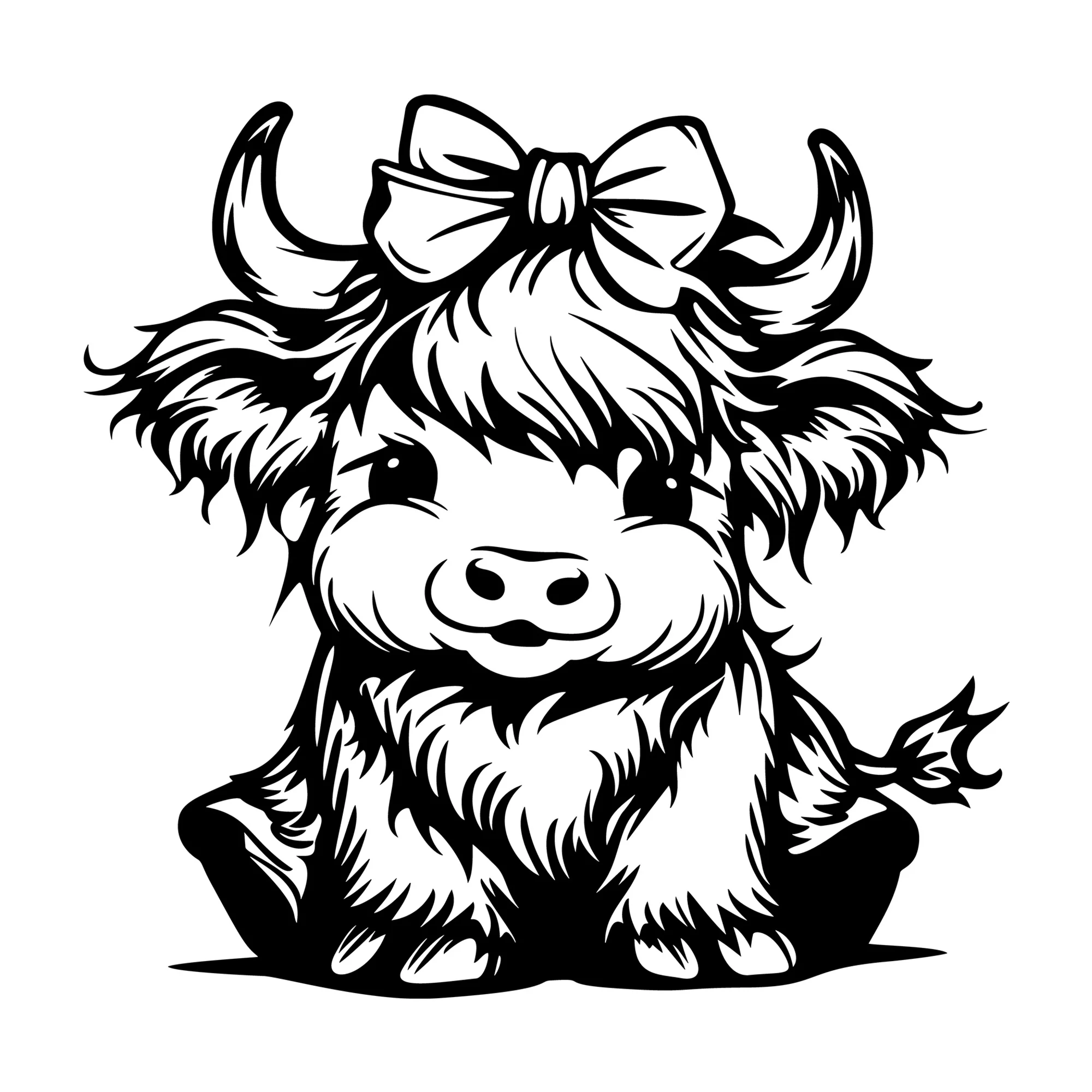 Highland Cow SVG