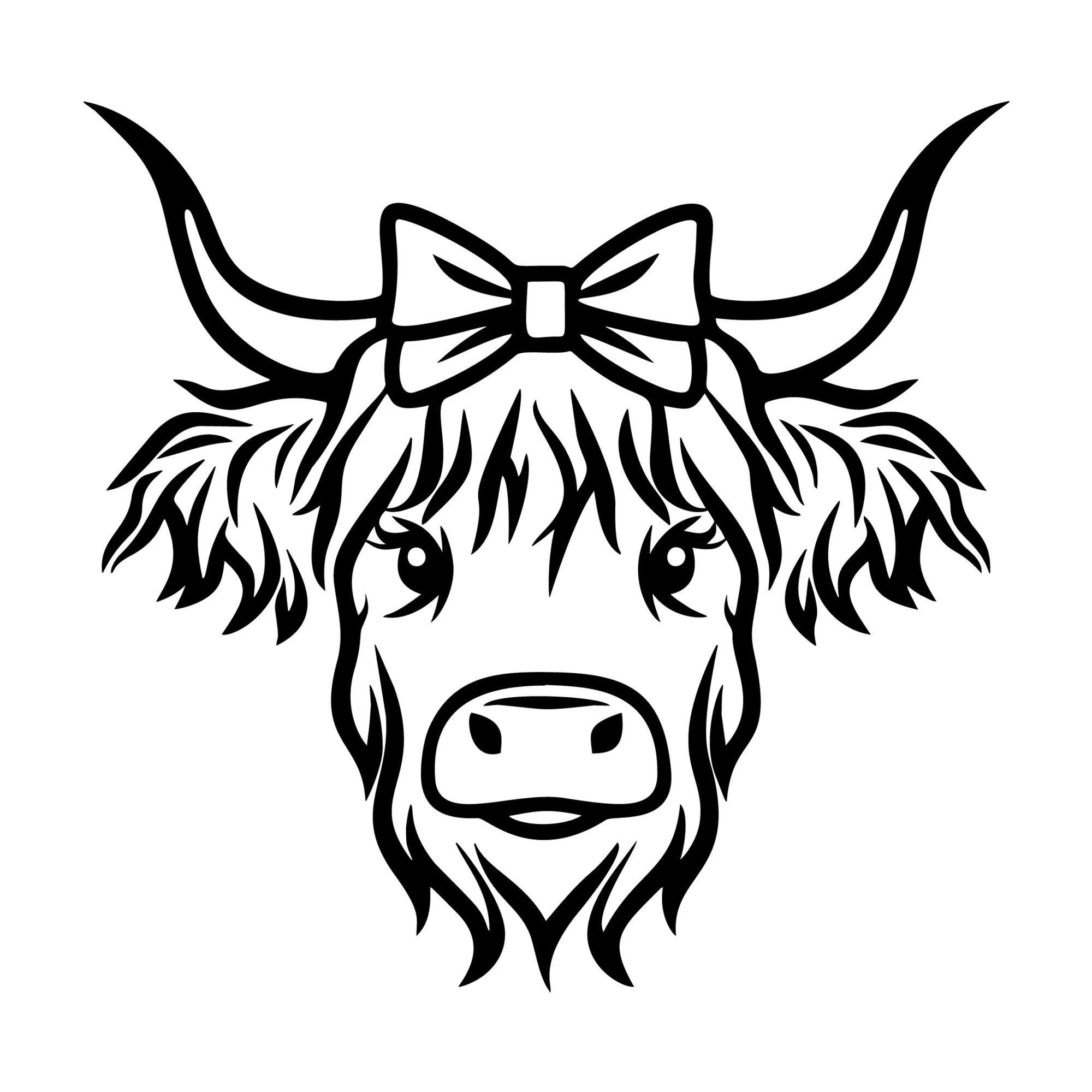 Highland Cow SVG